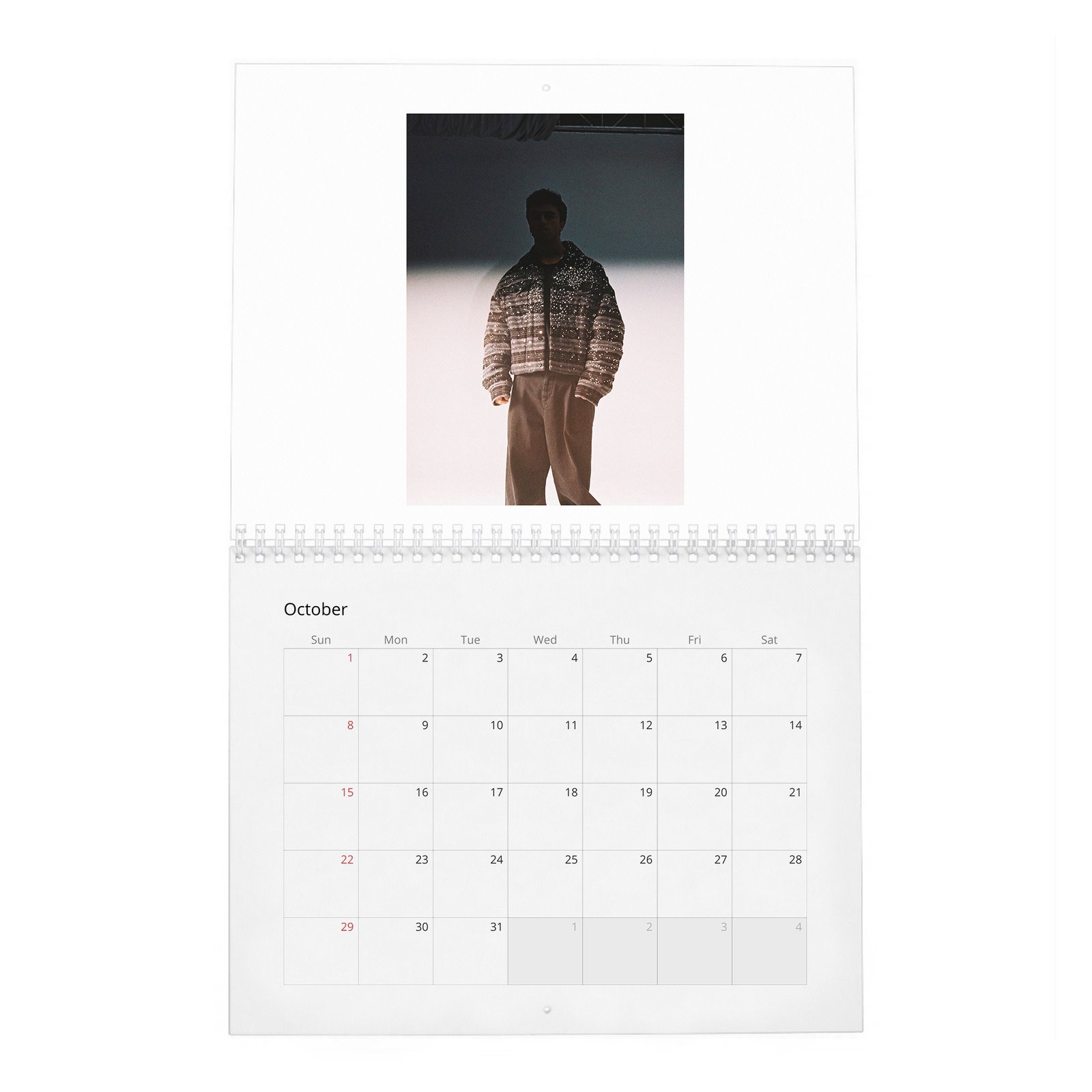 Itzan Escamilla - The Cold And Impenetrable Face 2027 Wall Calendar
