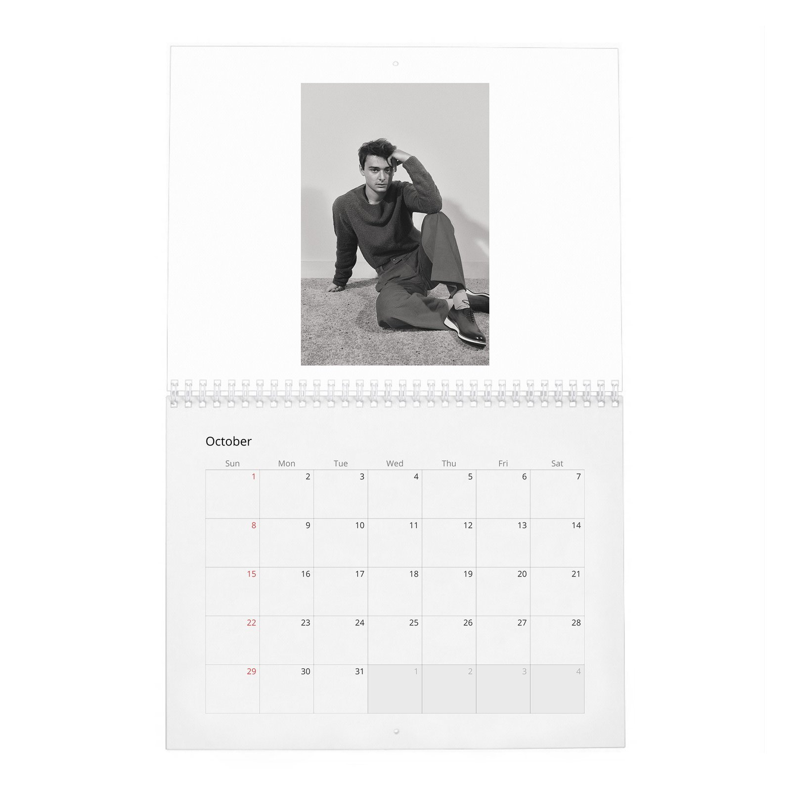 10 Noah Schnapp - Flaunt 2027 Wall Calendar