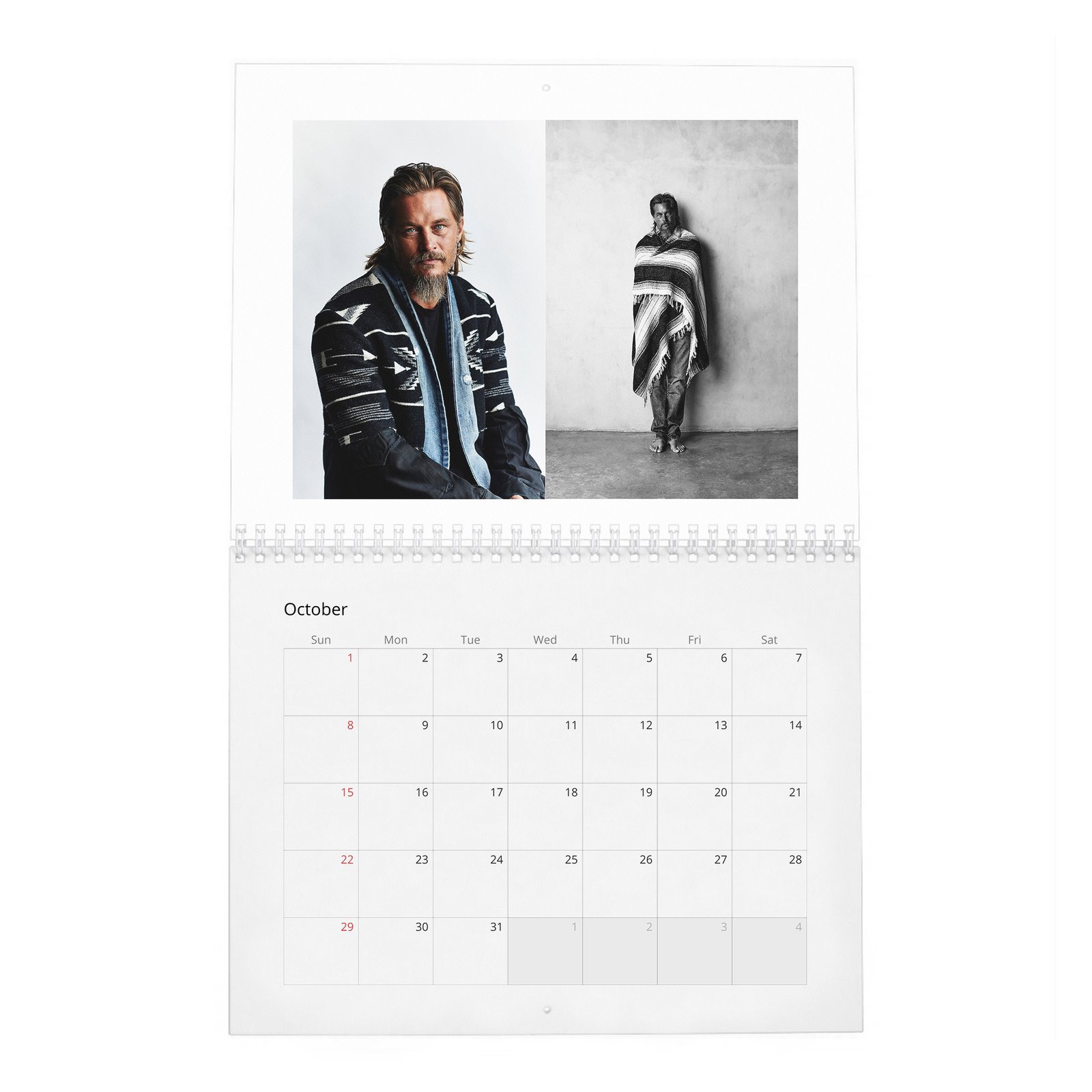 10 Travis Fimmel - Go Back To The Land 2027 Wall Calendar