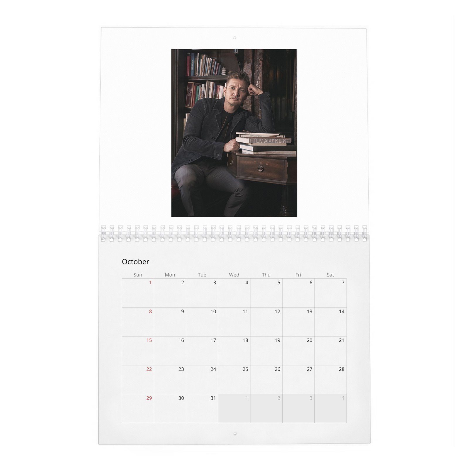 10 Jeremy Renner - On A Man's New Place In The World 2027 Wall Calendar