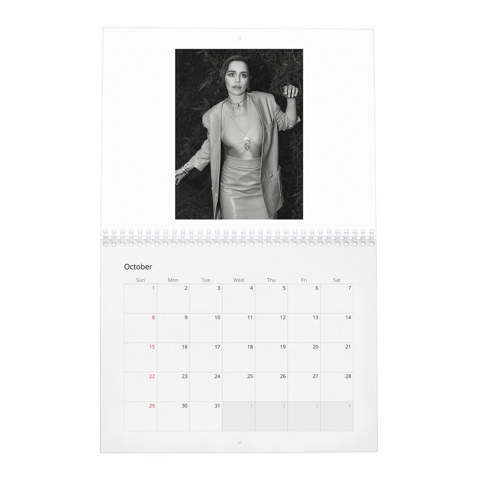 10 (2) Emilia Clarke - Flaunt 2027 Wall Calendar