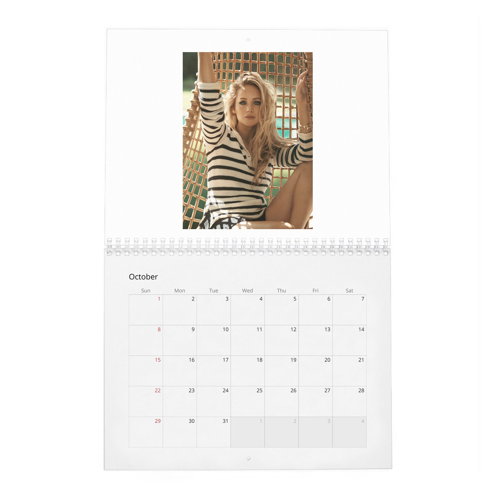 10 Jennifer Lawrence - Does It Her Way 2027 Wall Calendar