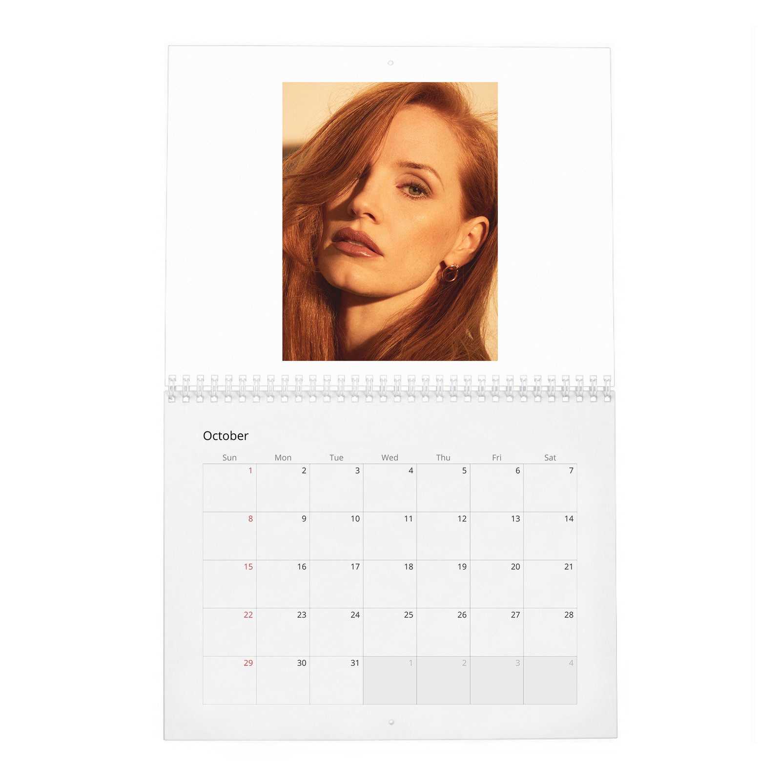 10 Jessica Chastain - Strength And Confidence 2027 Wall Calendar