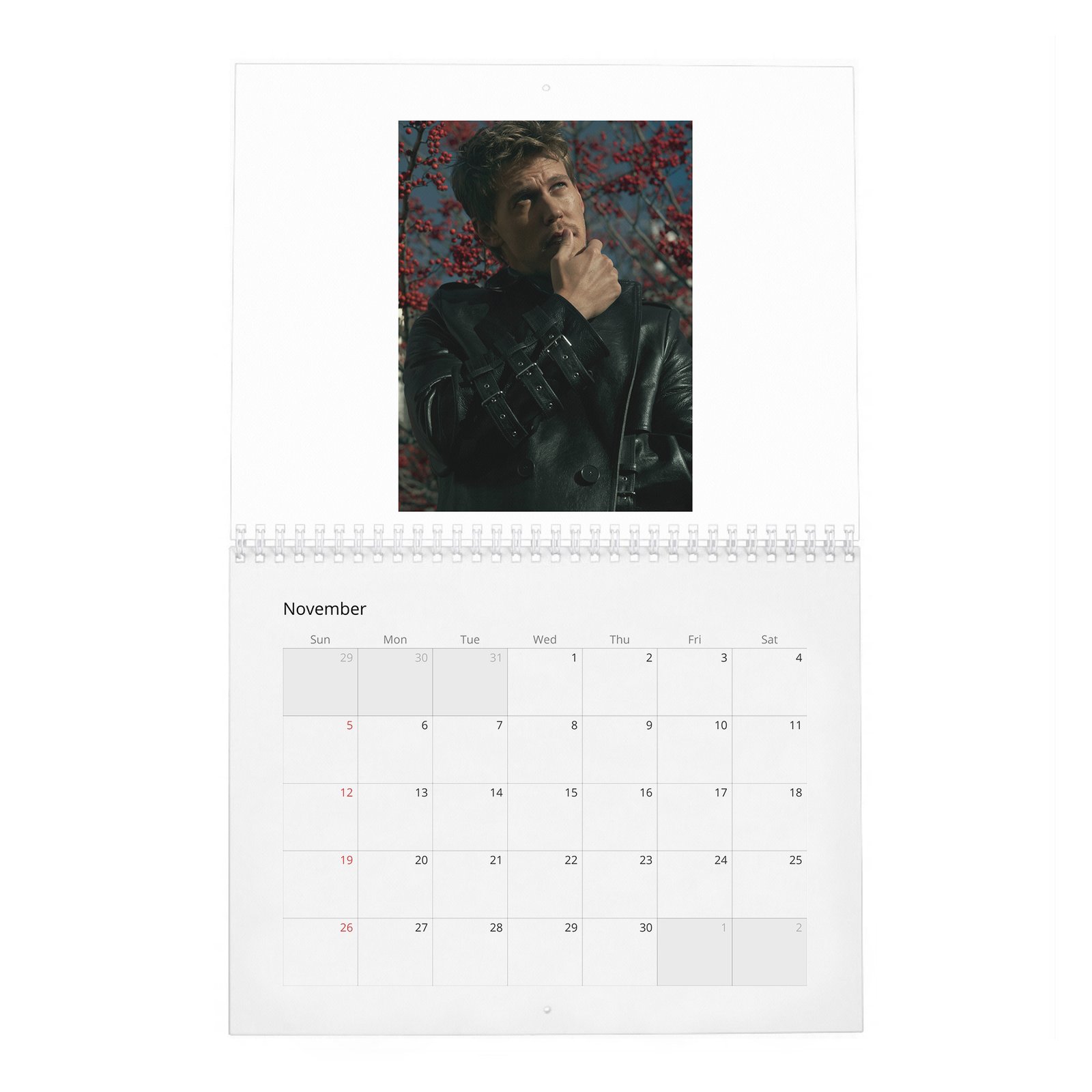 11 Austin Butler - Never Backs Down 2027 Wall Calendar