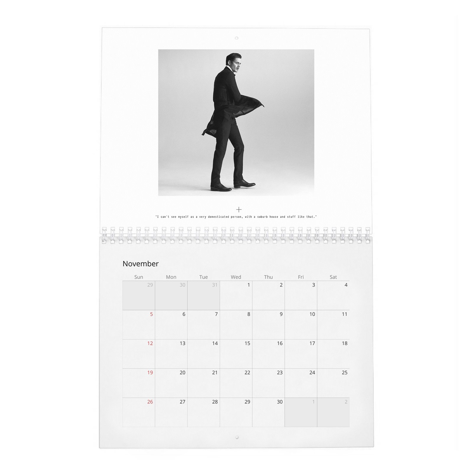 Bill Skarsgard - Hollywood’s Current “It” Boy 2027 Wall Calendar