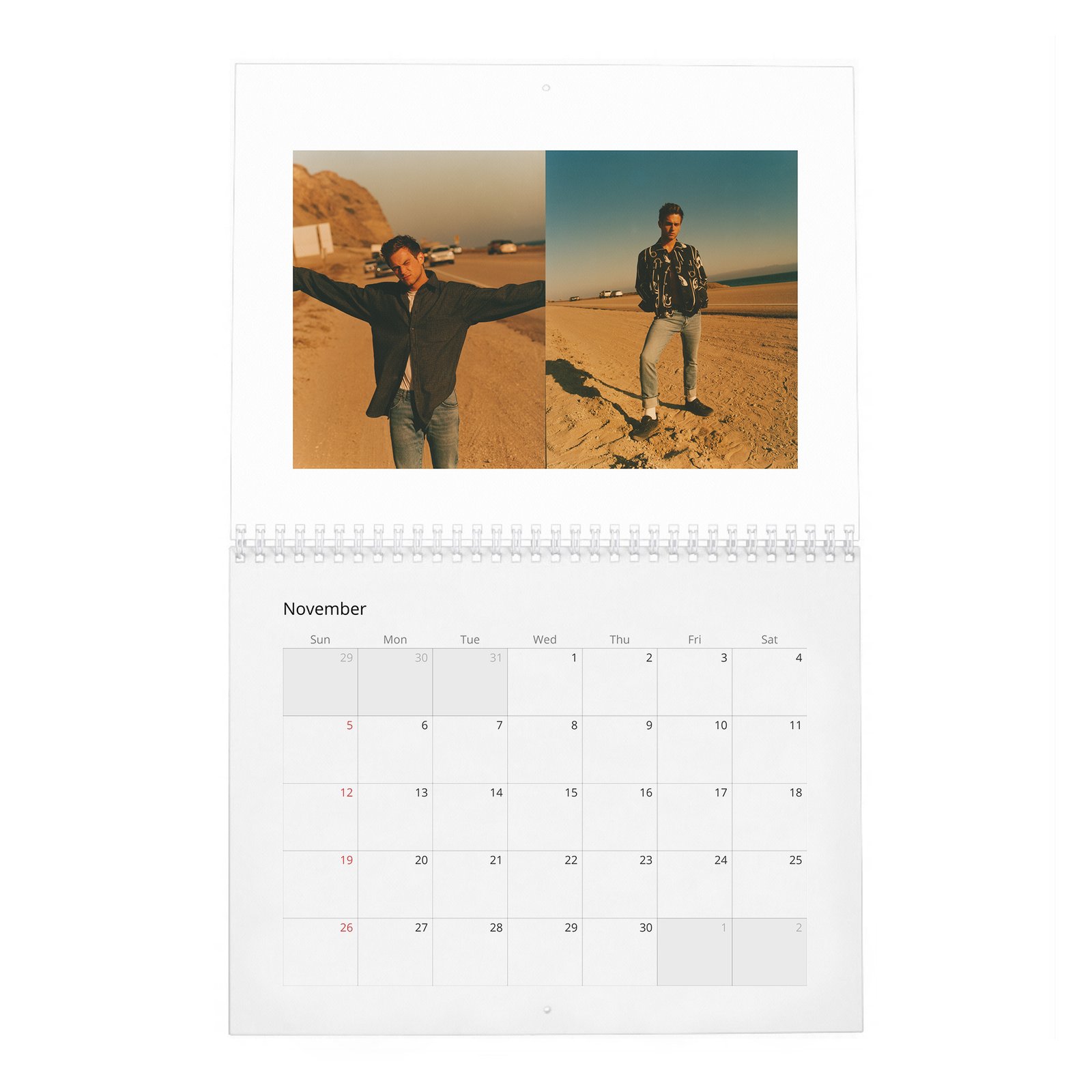 Brandon Flynn - California Dreamin' 2027 Wall Calendar
