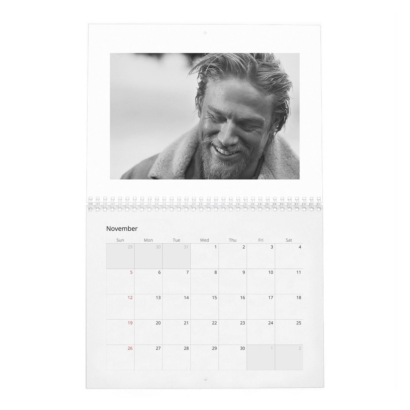 11 Charlie Hunnam - Man Of The World 2027 Wall Calendar