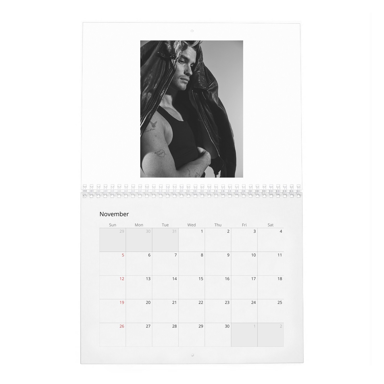 Chase Stokes - Living In The Moment 2027 Wall Calendar