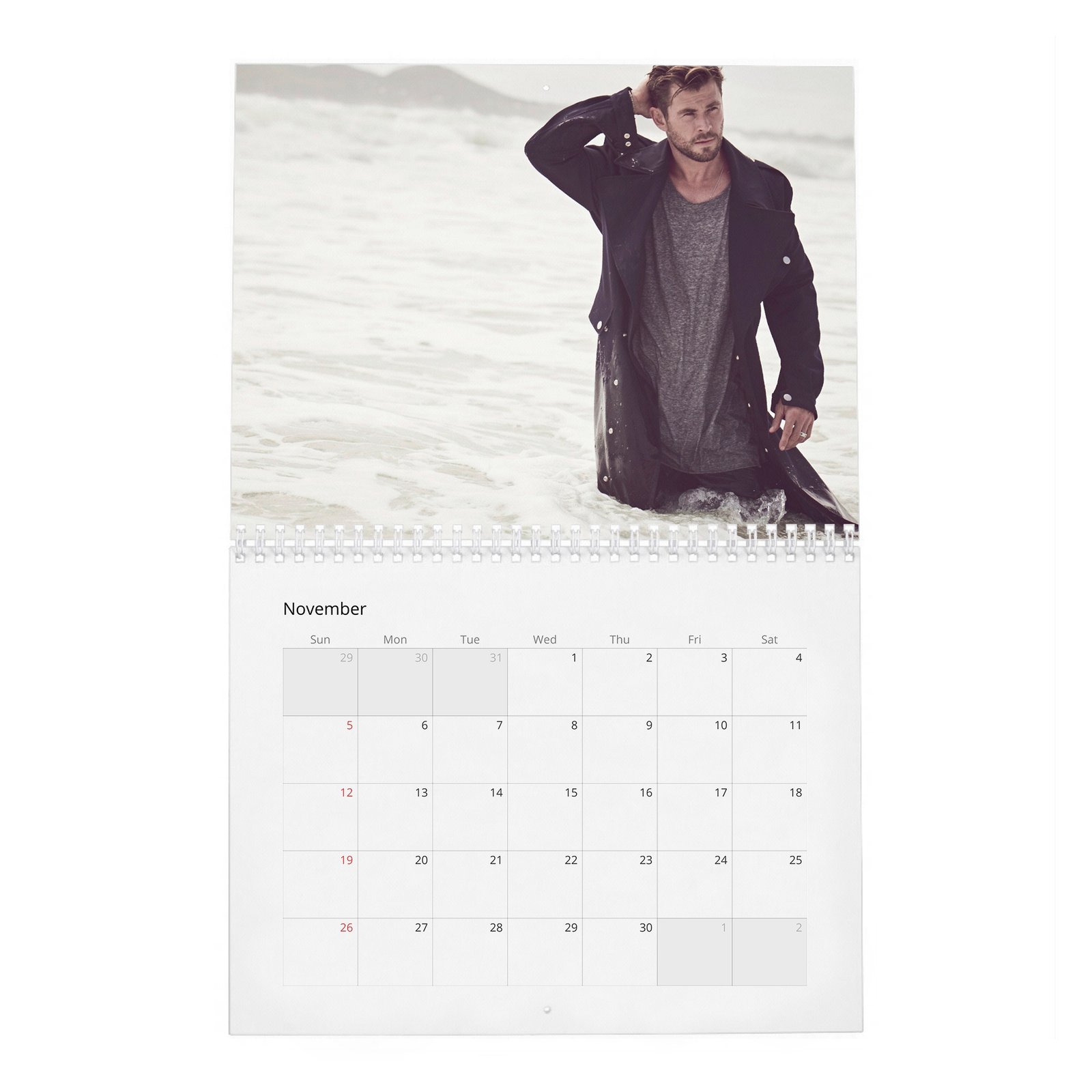 11 Chris Hemsworth - On Life During Uncertain Times 2027 Wall Calendar