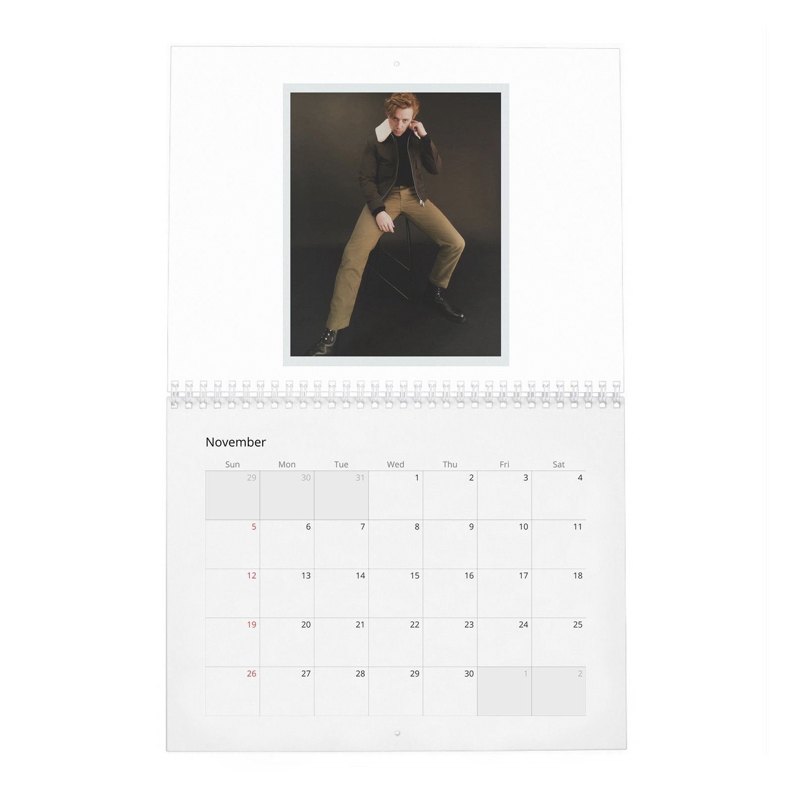 11 Jack Lowden - Laterals 2027 Wall Calendar