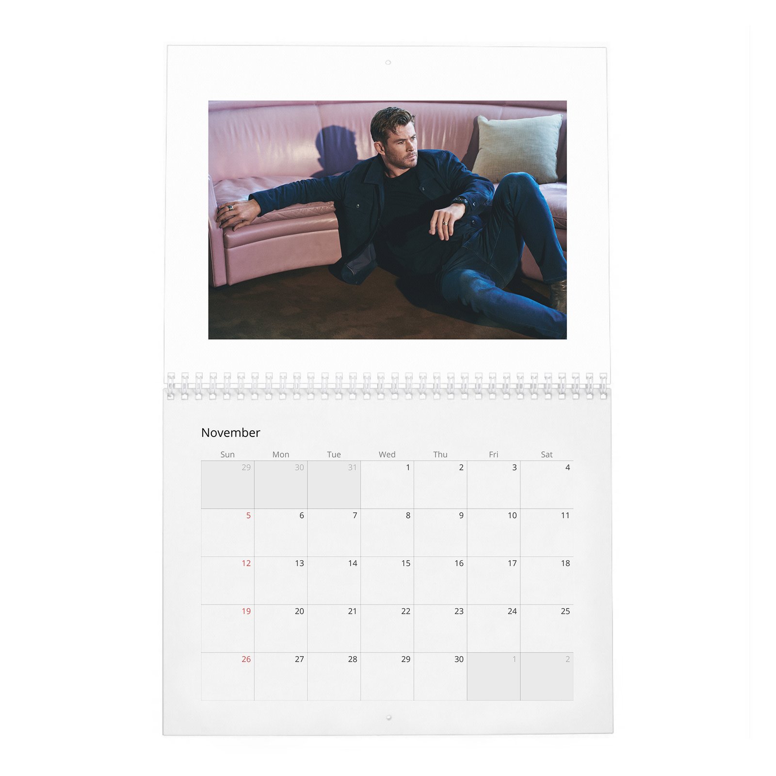 Chris Hemsworth - Strength And Soul 2027 Wall Calendar