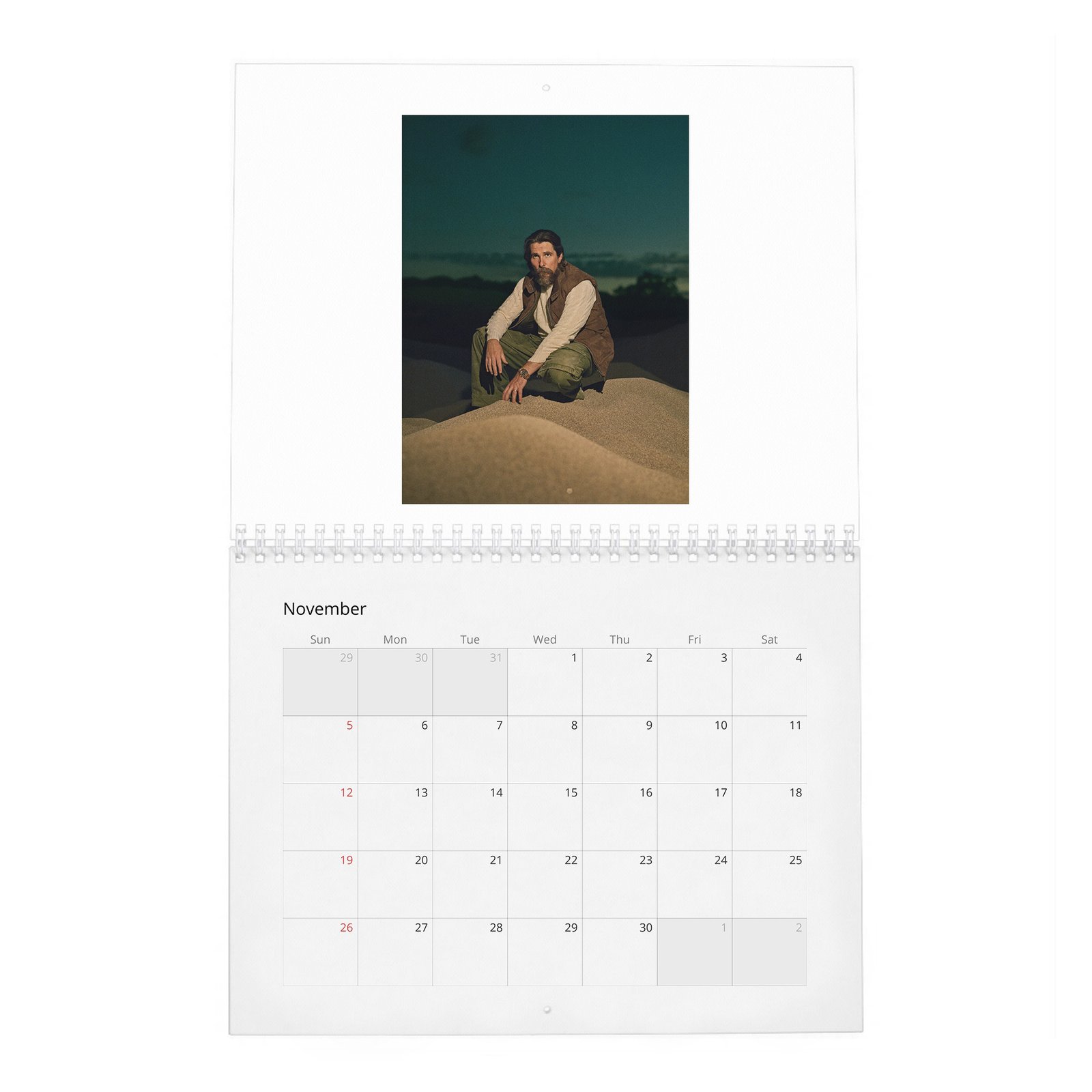 Christian Bale - Hollywood's Reluctant King 2027 Wall Calendar