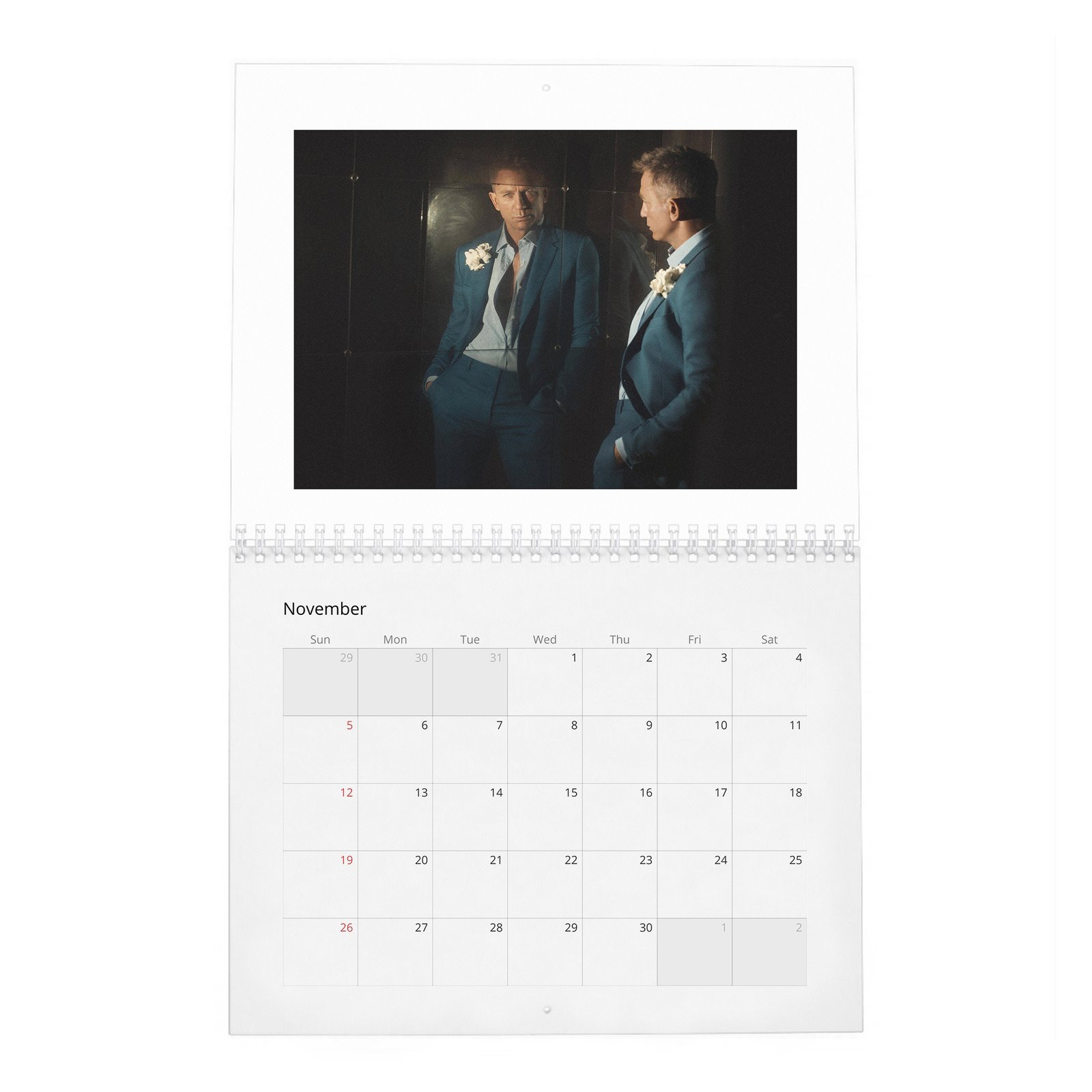 11 Daniel Craig - Heart Of An Assassin 2027 Wall Calendar