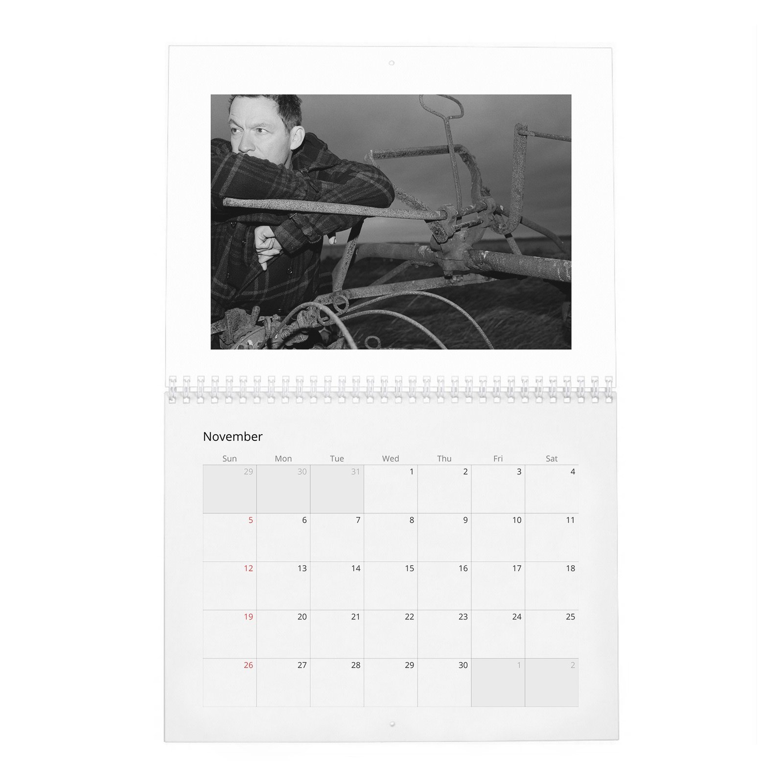 11 Dominic West - King Of The Castle 2027 Wall Calendar