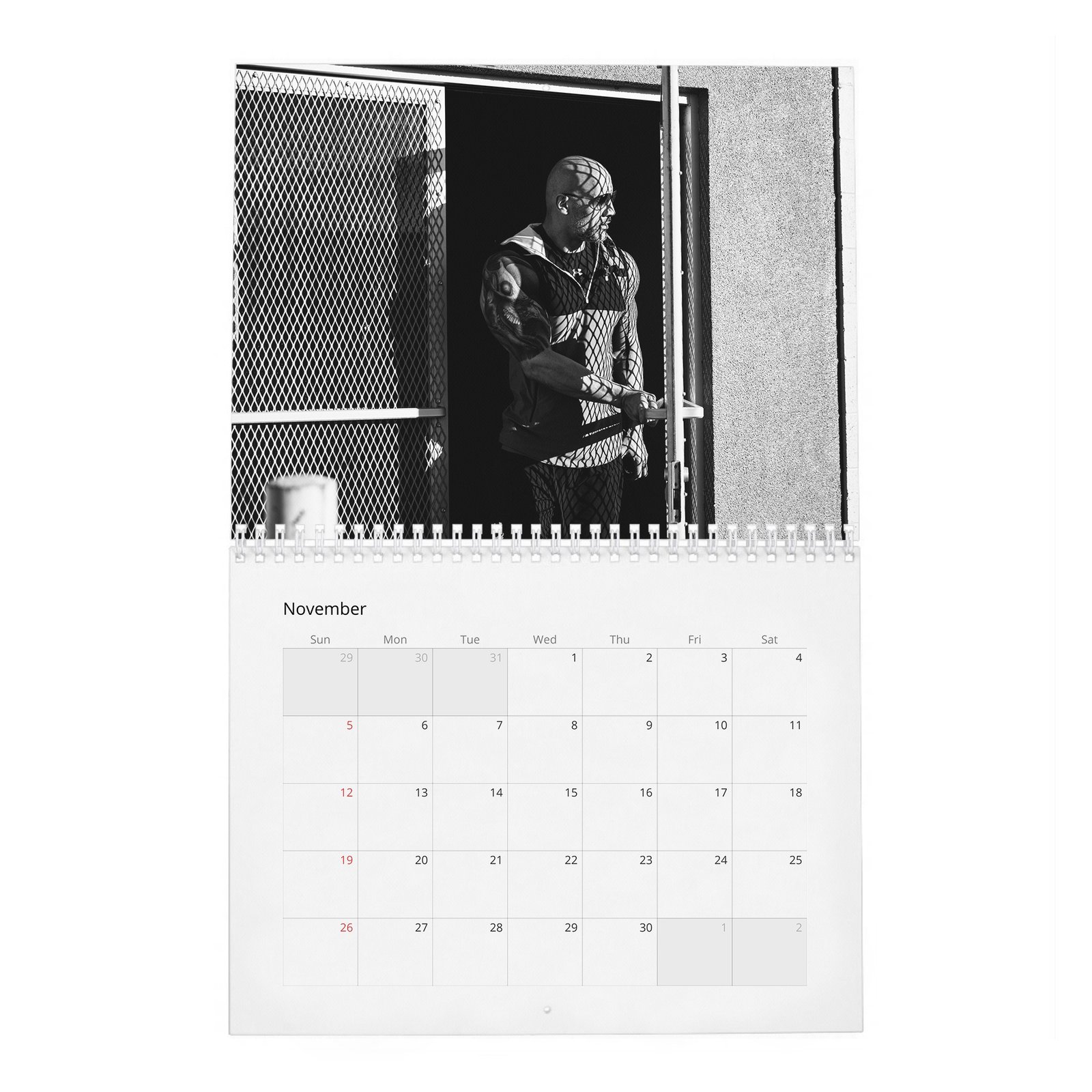 11 Dwayne Johnson - Under Armor 2027 Wall Calendar
