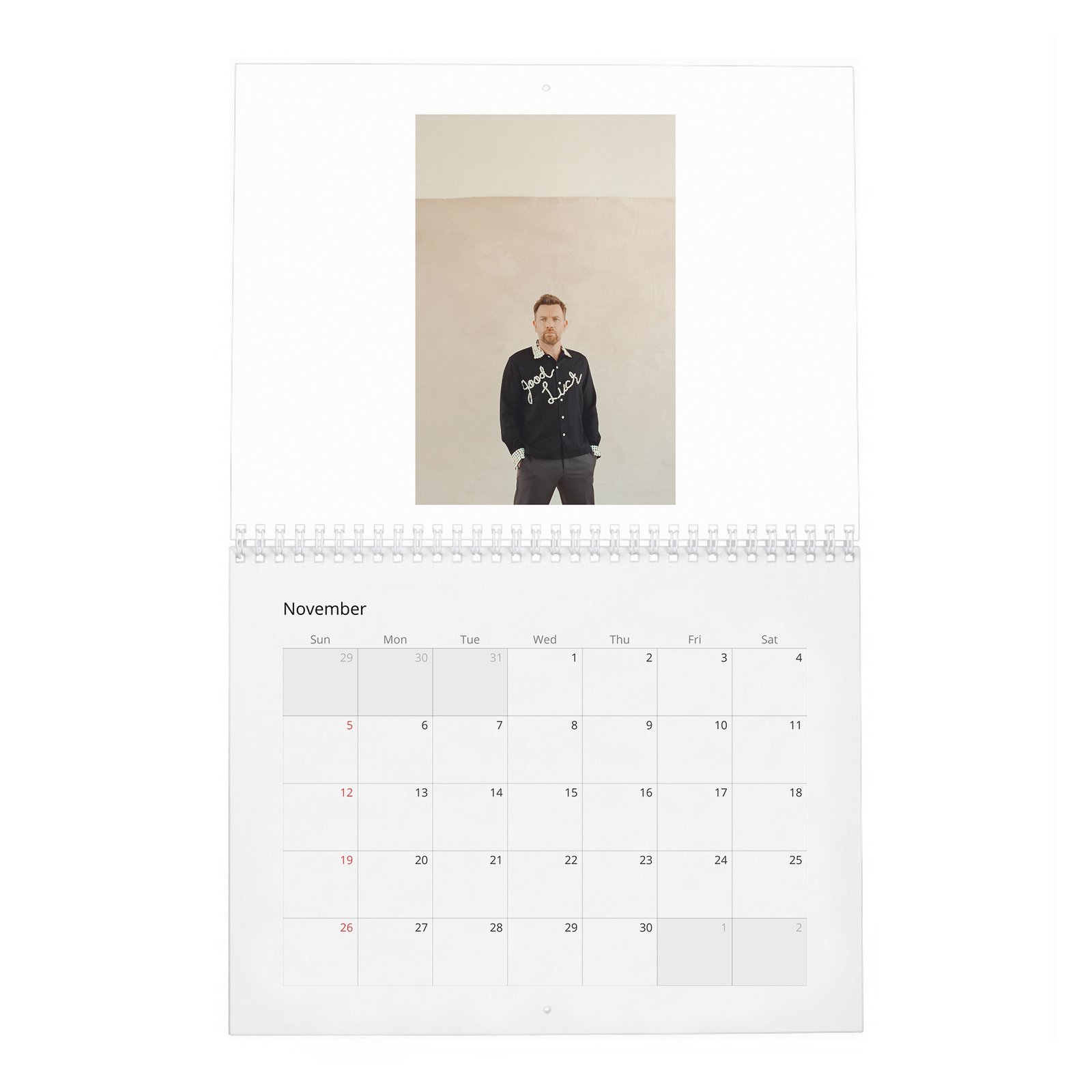 11 Ewan Mcgregor - The Jedi Returns 2027 Wall Calendar