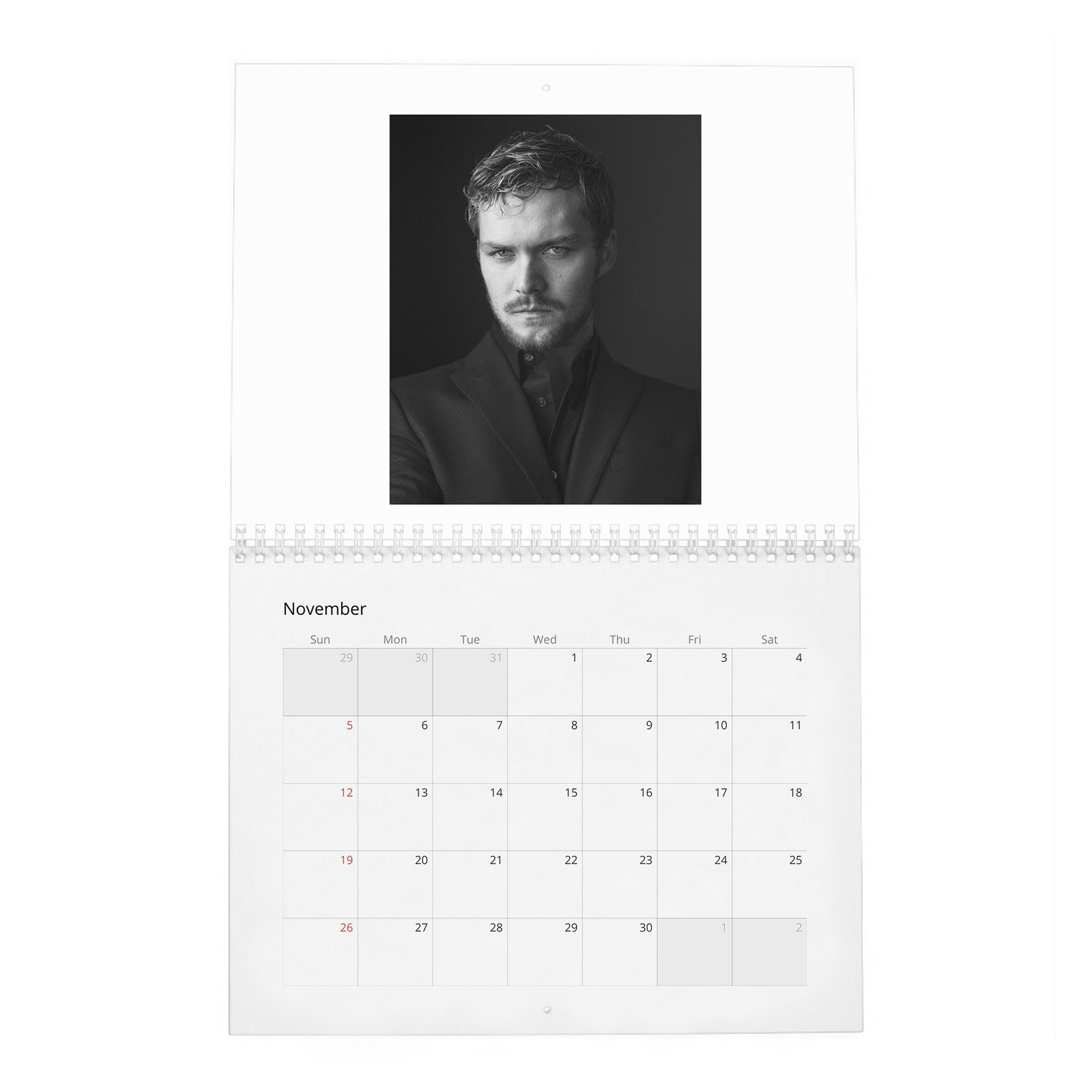 11 Finn Jones - Laterals 2027 Wall Calendar
