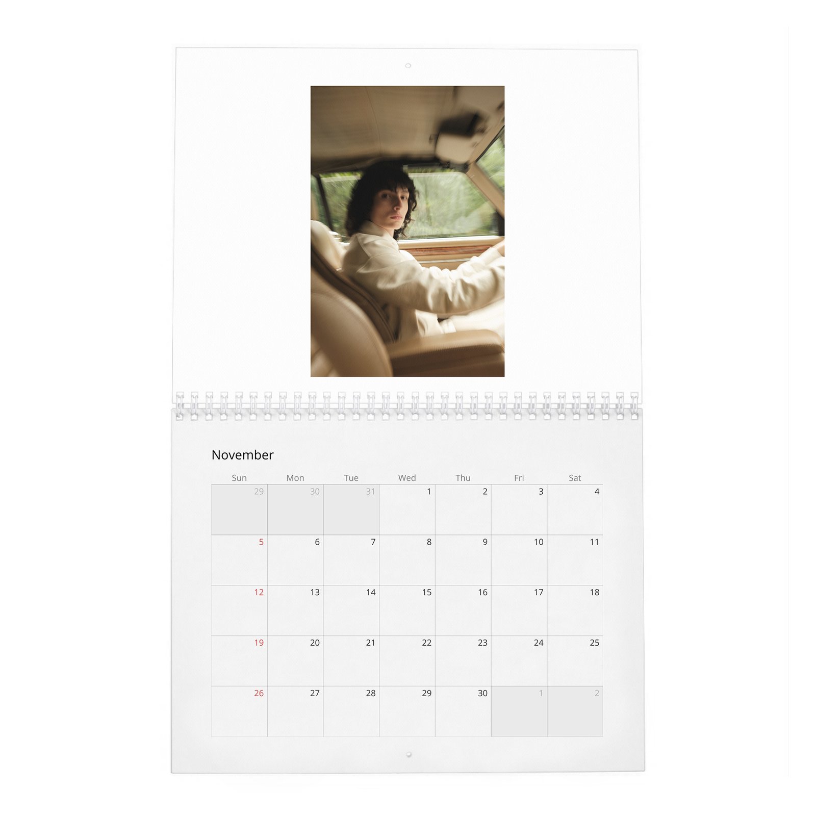 11 Finn Wolfhard - Stranger Teen 2027 Wall Calendar