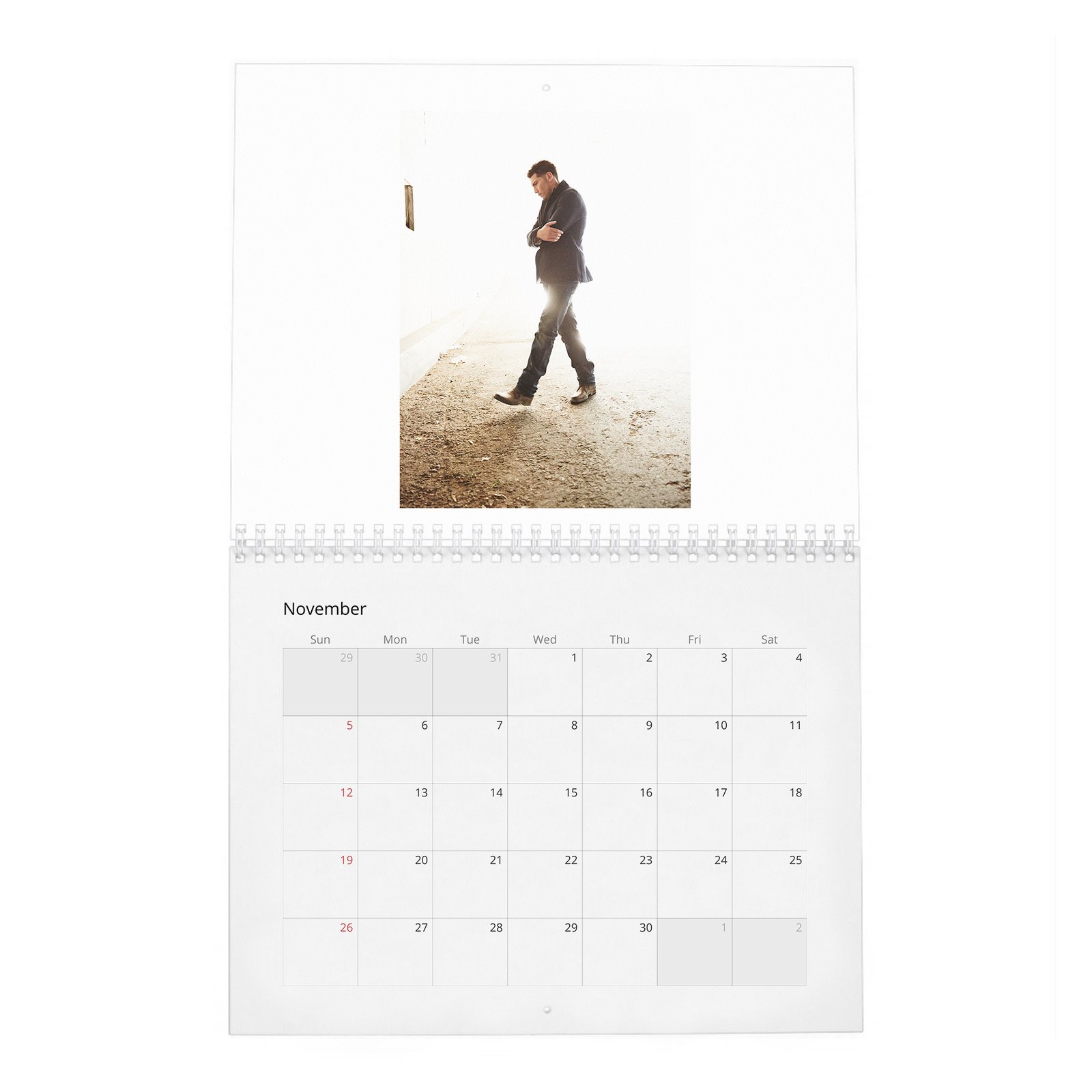 11 Jon Bernthal - Man On Fire 2027 Wall Calendar