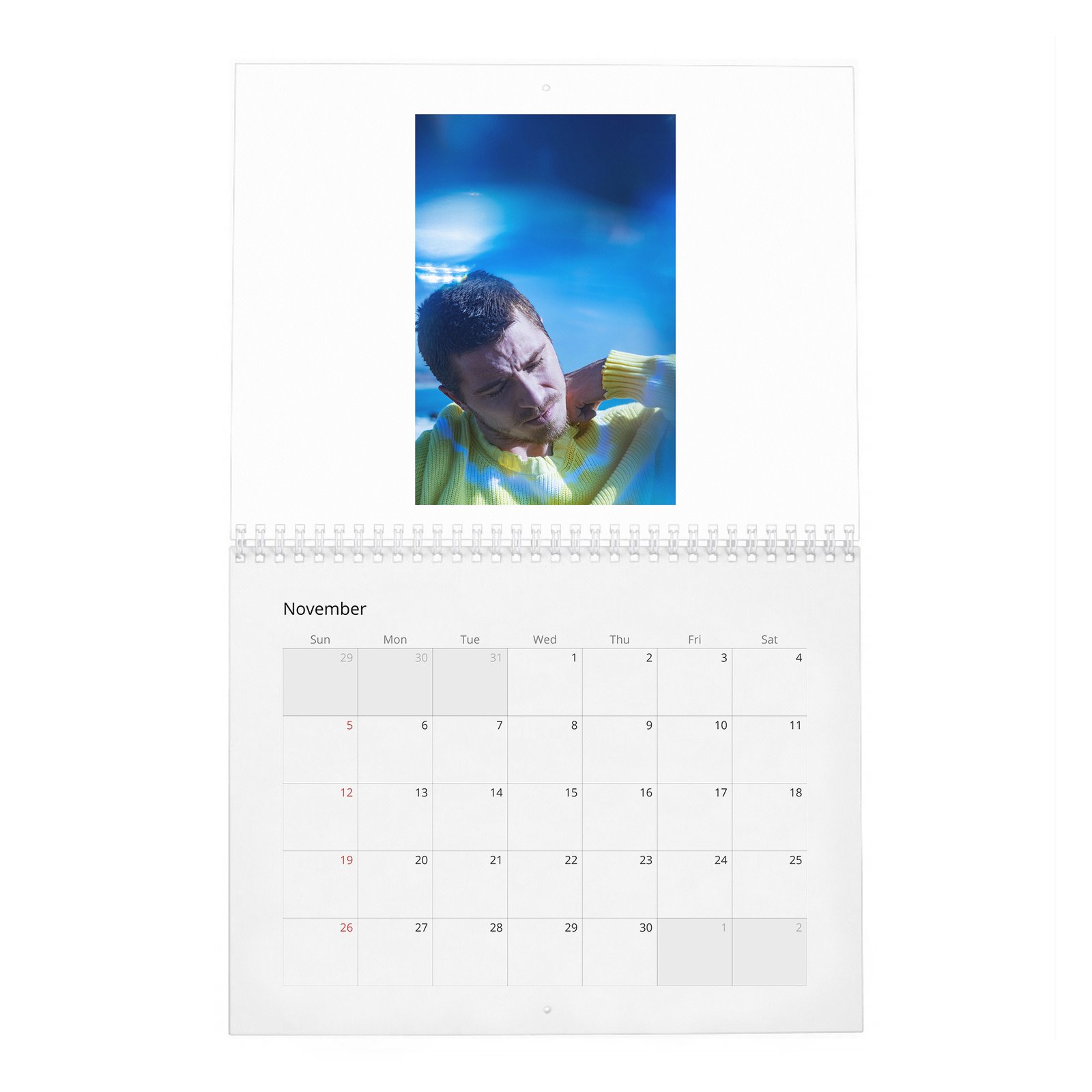 11 Garrett Hedlund - Flaunt 2027 Wall Calendar
