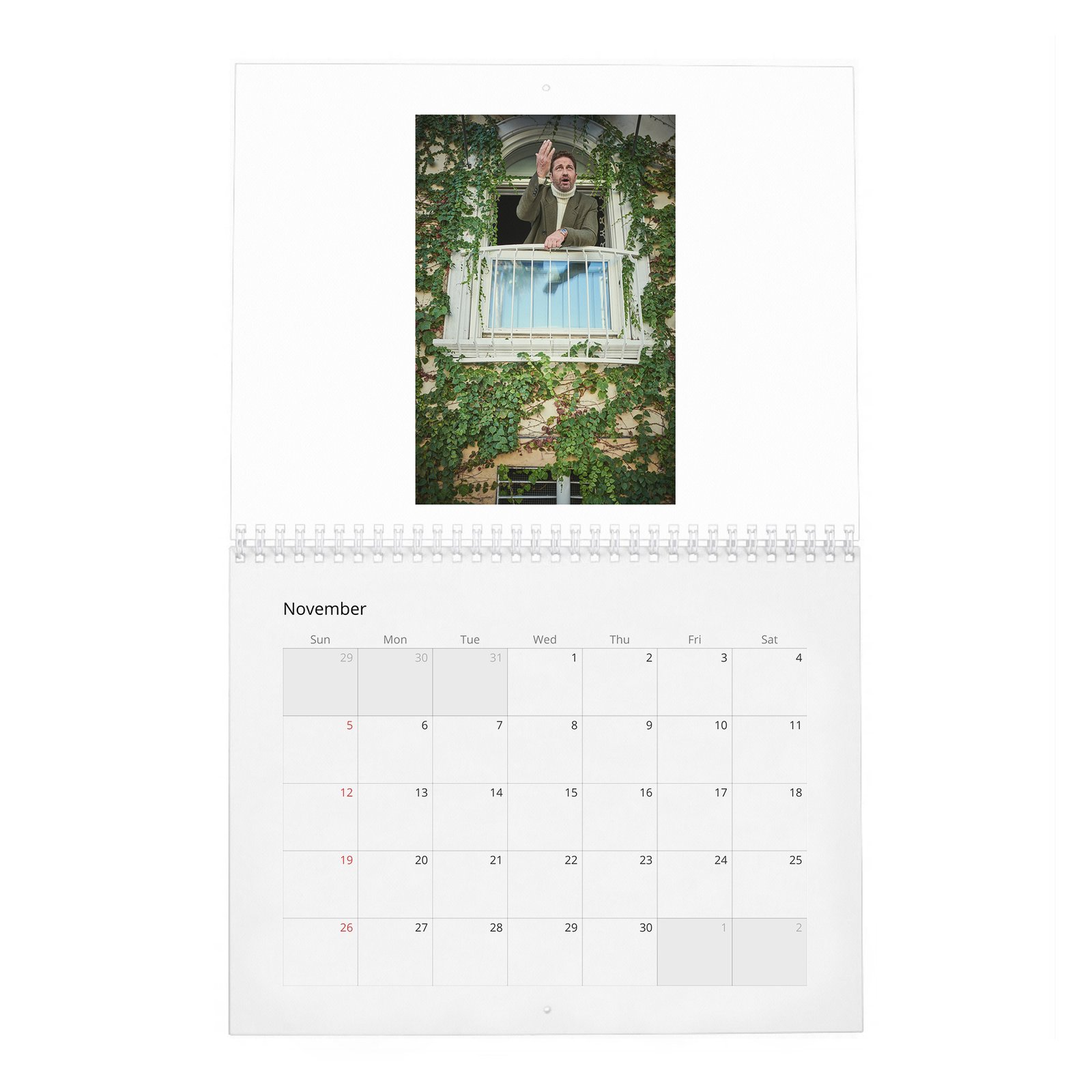 11 Gerard Butler - Nobleman 2027 Wall Calendar