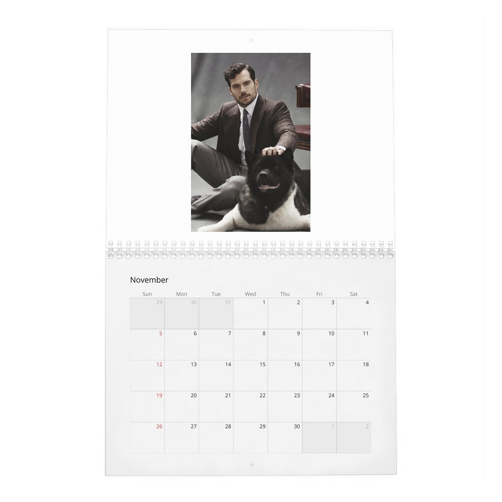 11 Henry Cavill - Poetic Justice 2027 Wall Calendar