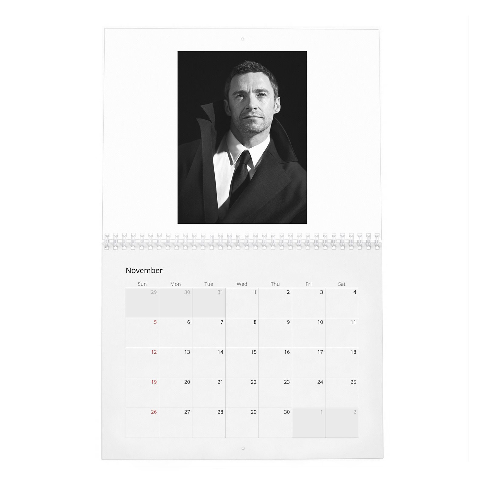 11 Hugh Jackman - The Greatest 2027 Wall Calendar