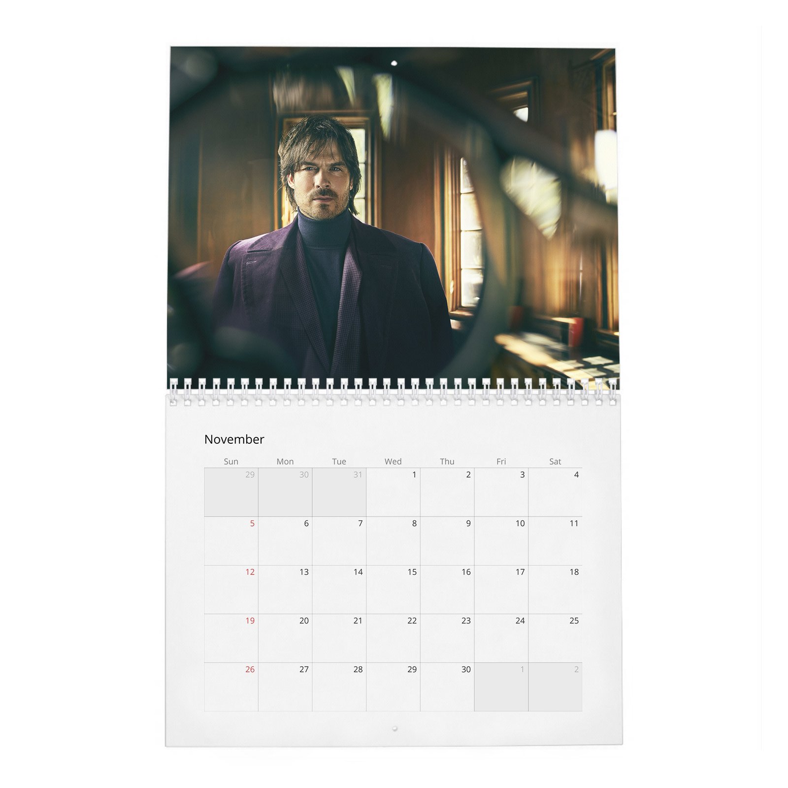 11 Ian Somerhalder - Nobleman 2027 Wall Calendar
