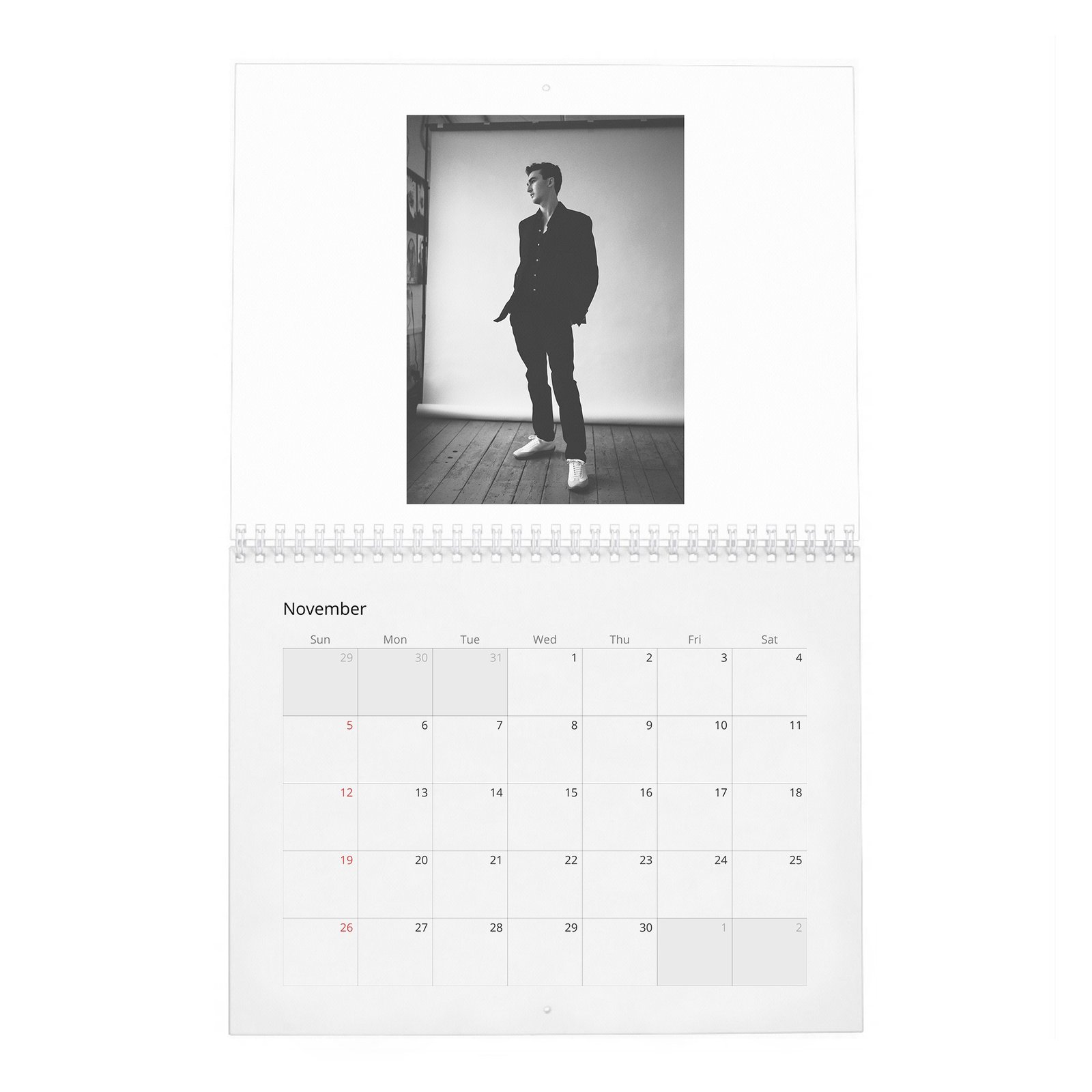 11 Isaac Hempstead Wright - Wonderland 2027 Wall Calendar