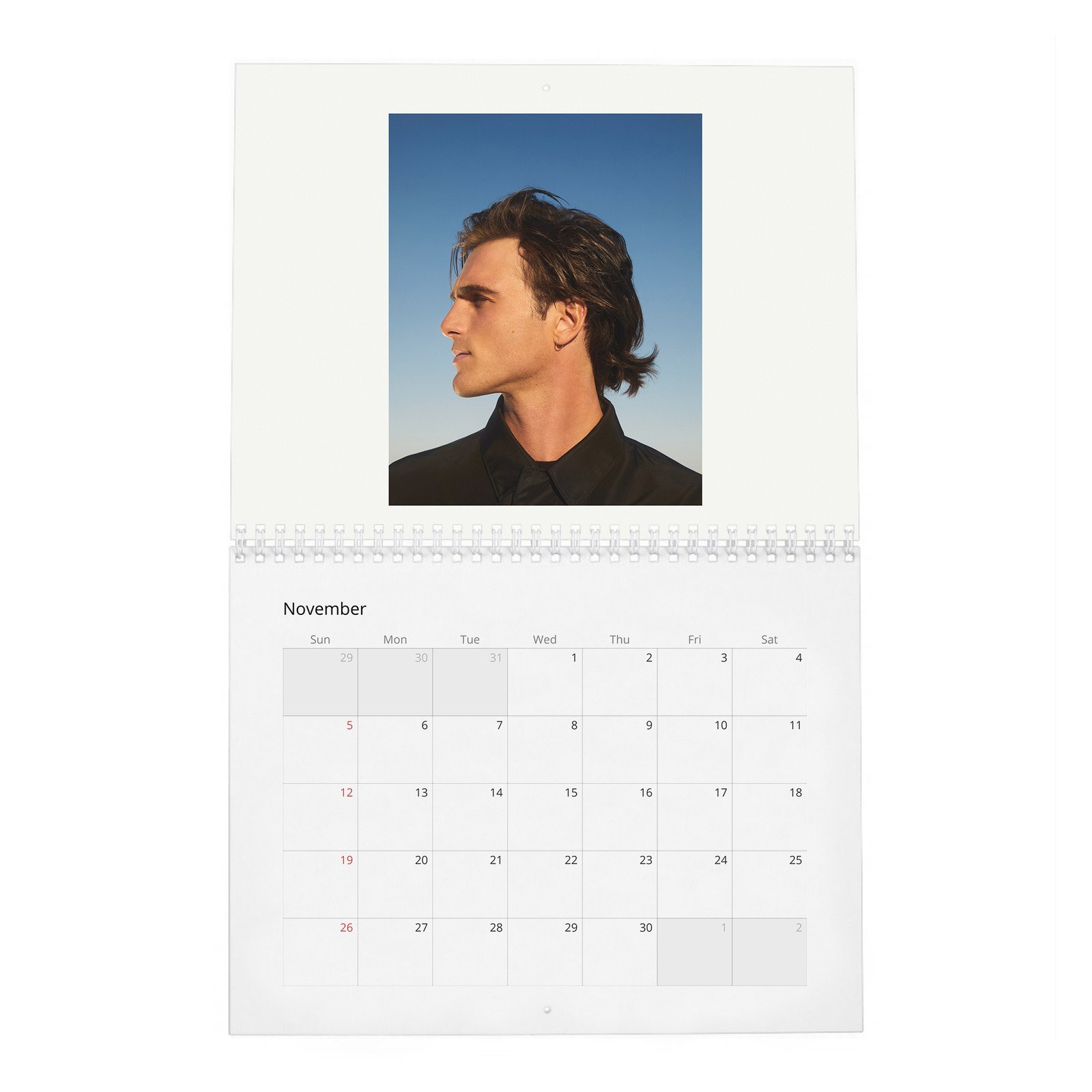 11 Jacob Elordi - Flaunt 2027 Wall Calendar