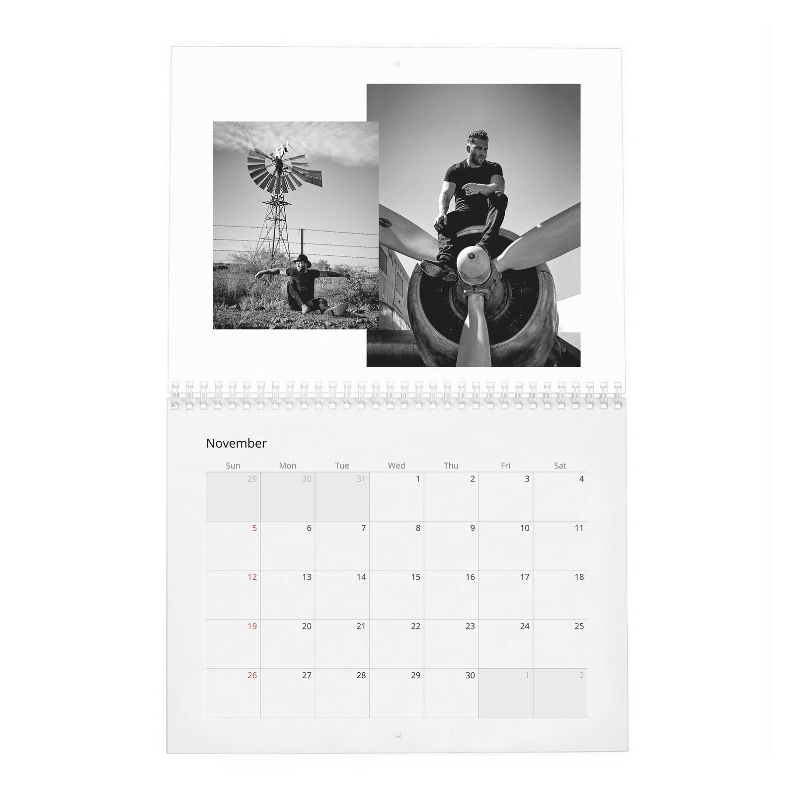 11 Jai Courtney - Outback Adventure 2027 Wall Calendar