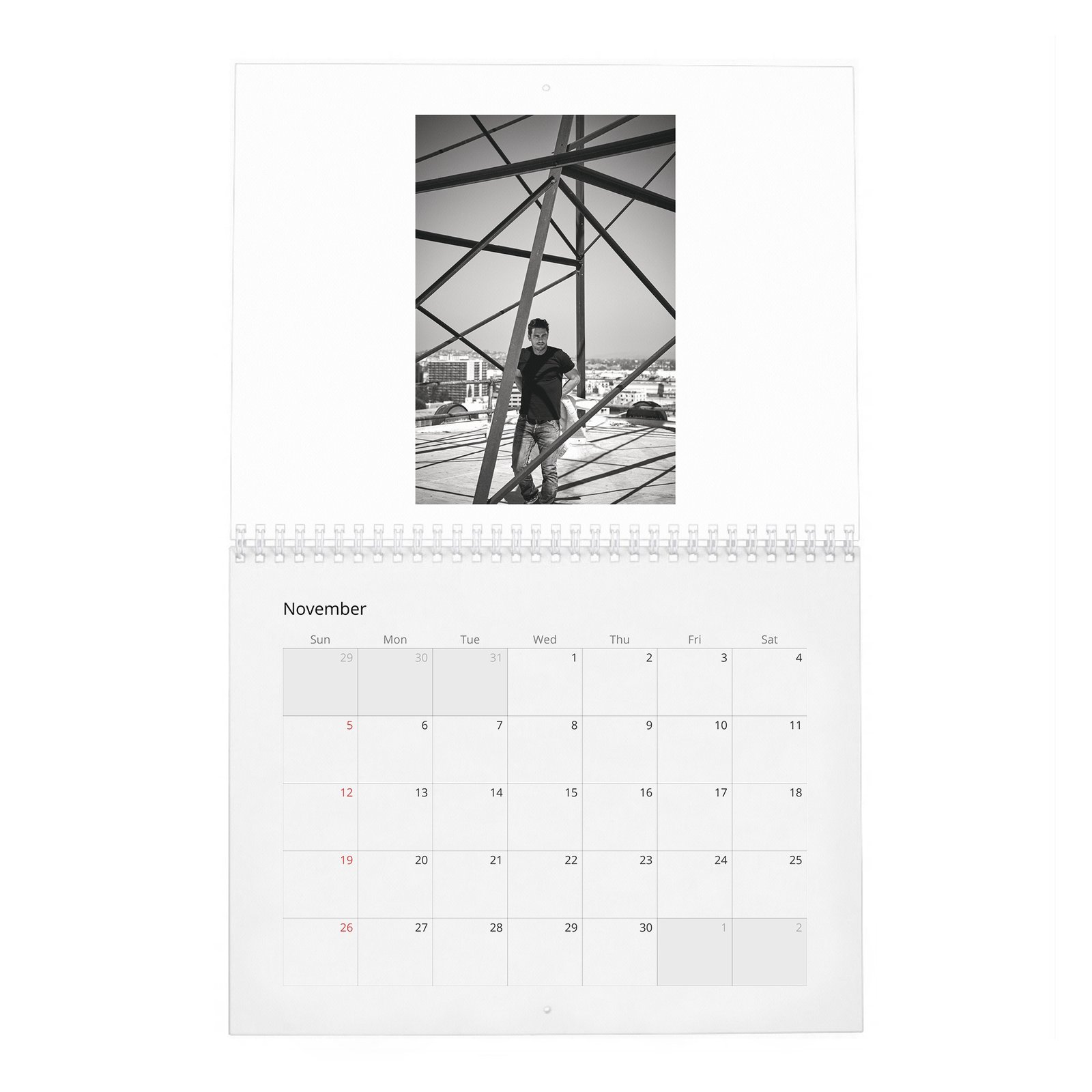 11 Jared Padalecki - The New Texas Ranger 2027 Wall Calendar