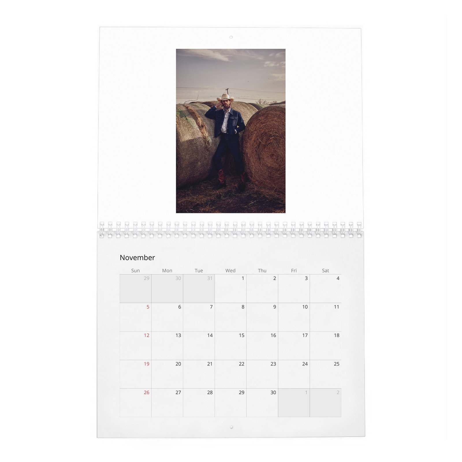 11 Jared Padalecki - The New Texas Ranger 2027 Wall Calendar