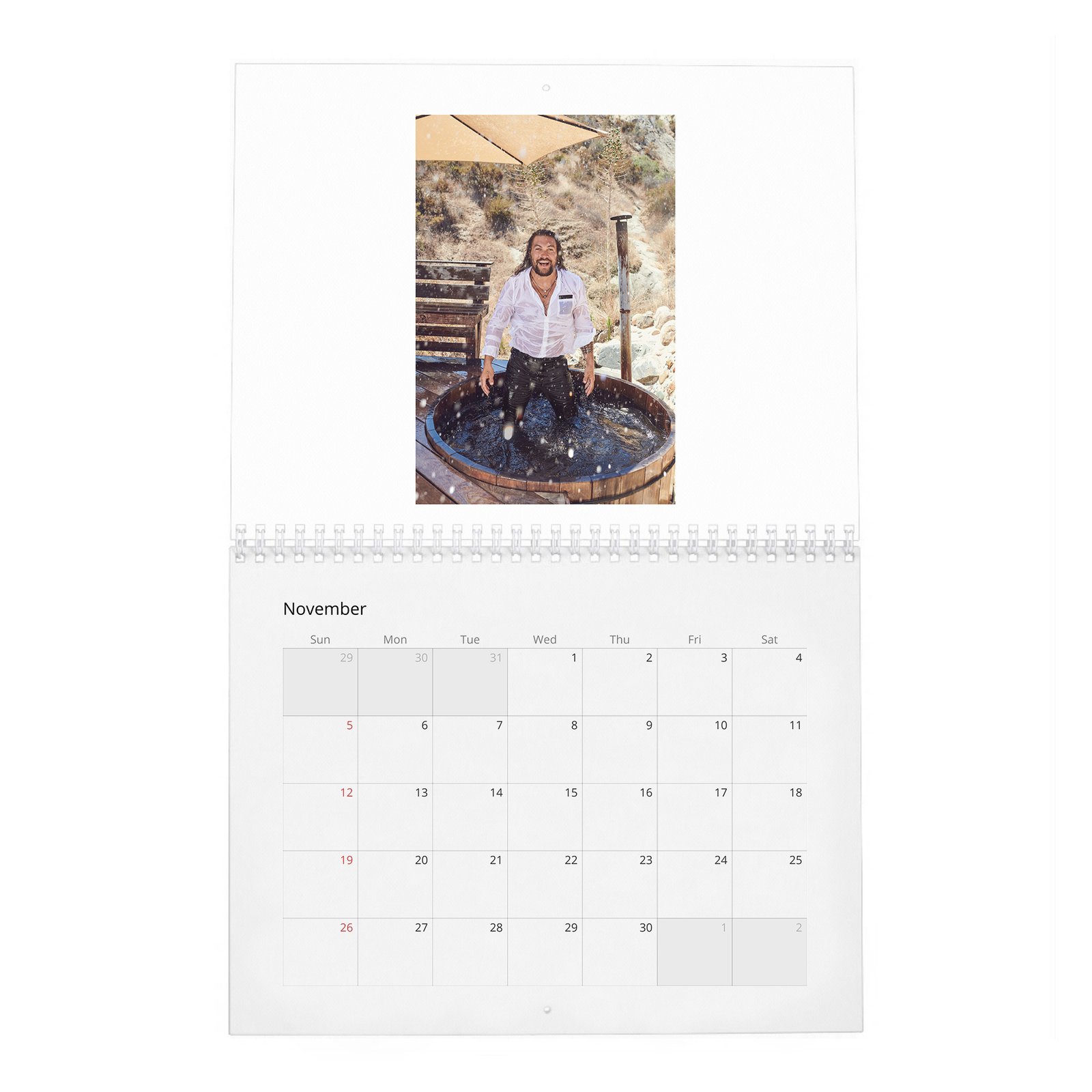 11 Jason Momoa - King Of The Wild Things 2027 Wall Calendar