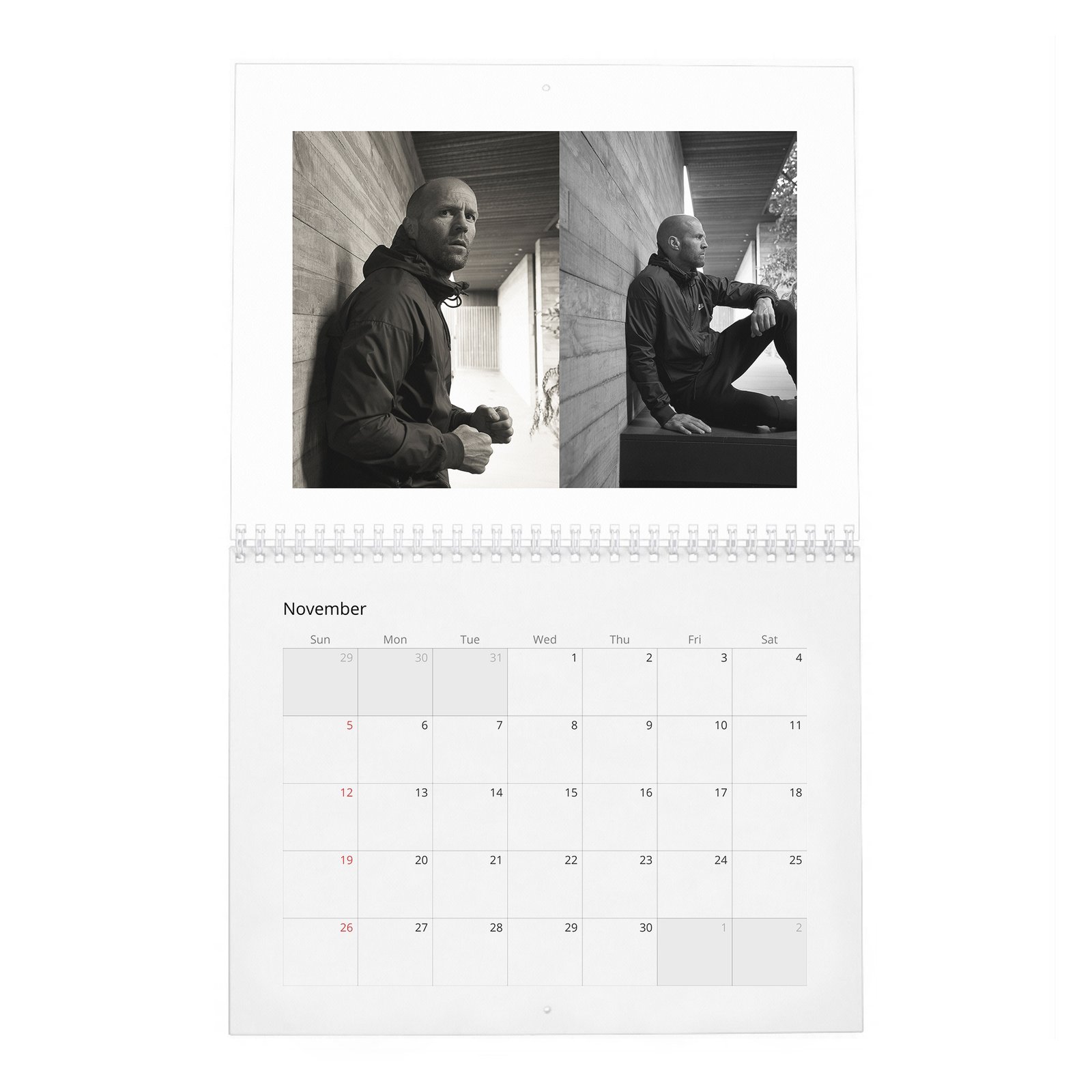 11 Jason Statham - The Re-Education Of 2027 Wall Calendar