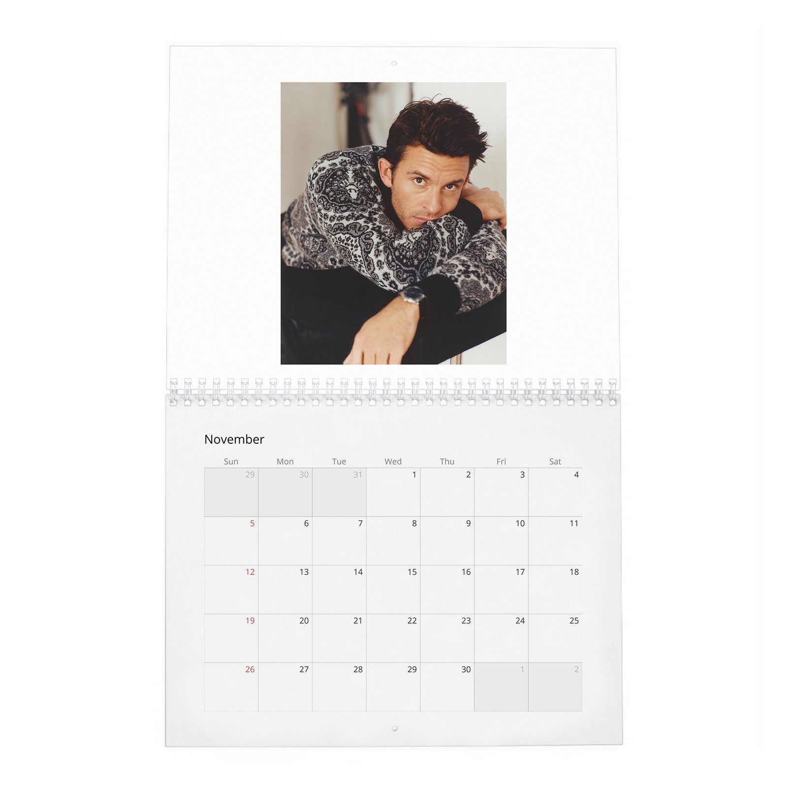 Jonathan Bailey - Becoming A Leading Man 2027 Wall Calendar