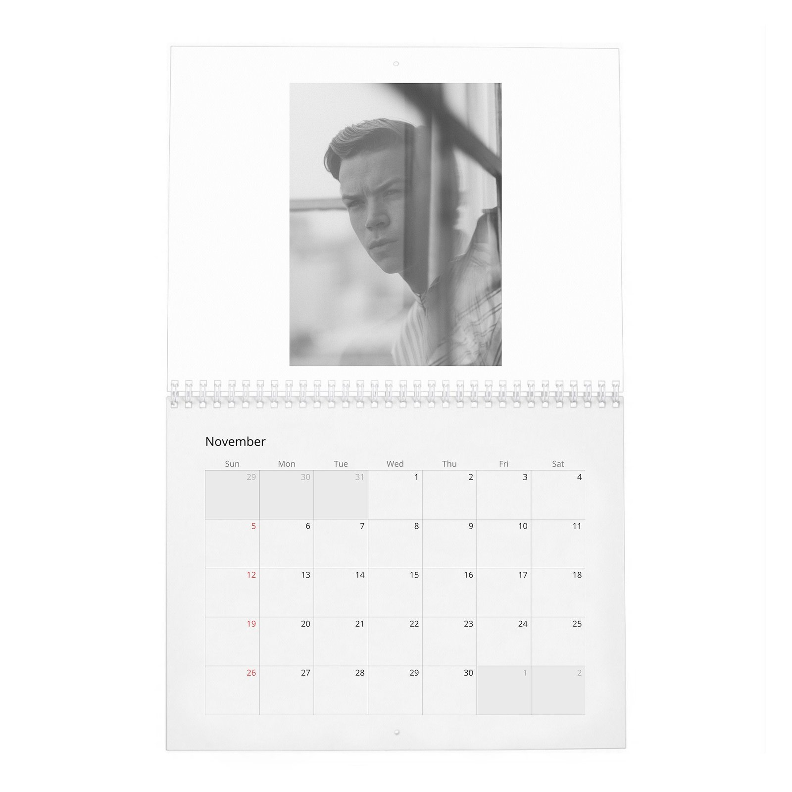 11 Will Poulter - Laterals 2027 Wall Calendar