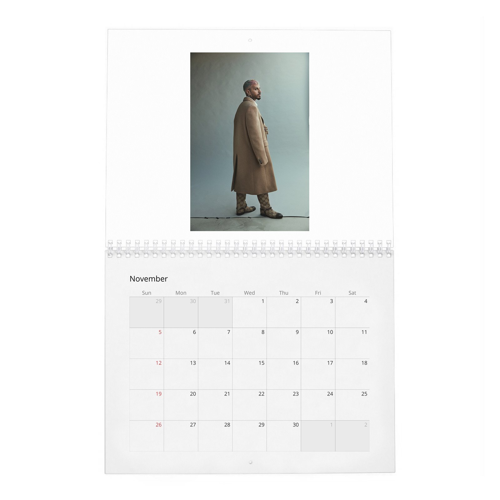 11 Rauw Alejandro - Urban Latino Man 2027 Wall Calendar