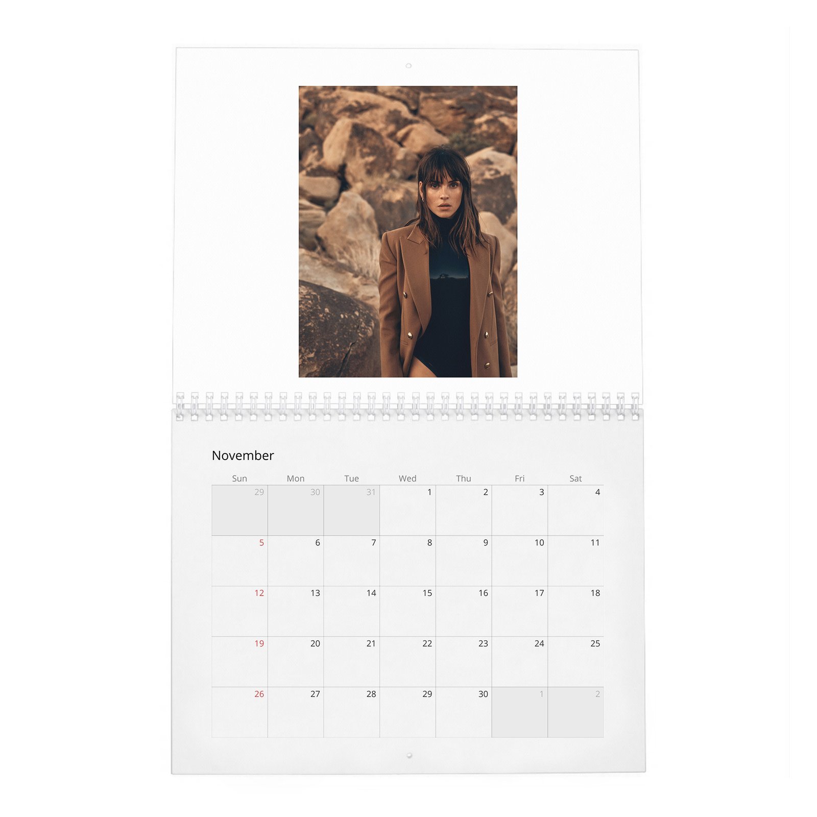 11 Adria Arjona - Flaunt 2027 Wall Calendar