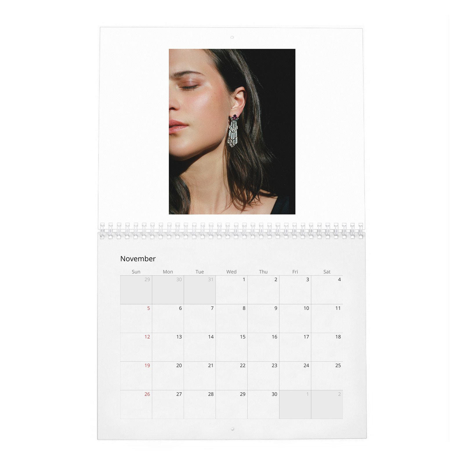 Alicia Vikander - Swedish North Star 2027 Wall Calendar