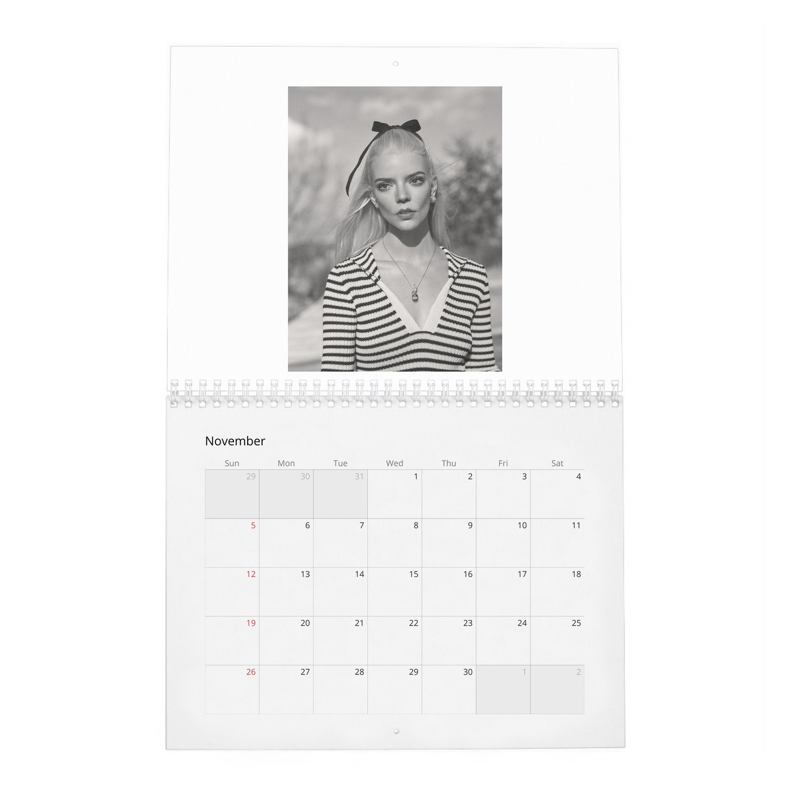 11 Anya Taylor-Joy - Falling In Love 2027 Wall Calendar