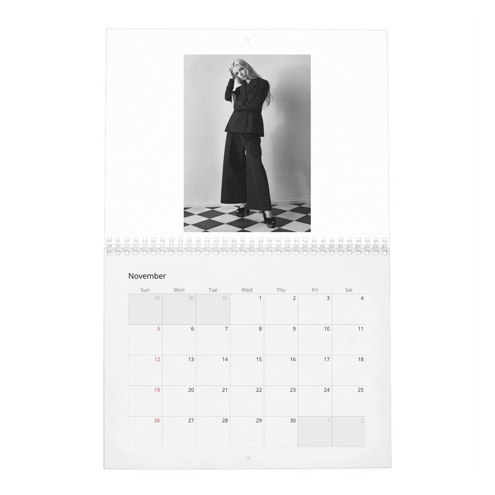 11 Anya Taylor-Joy - Platinum Queen 2027 Wall Calendar