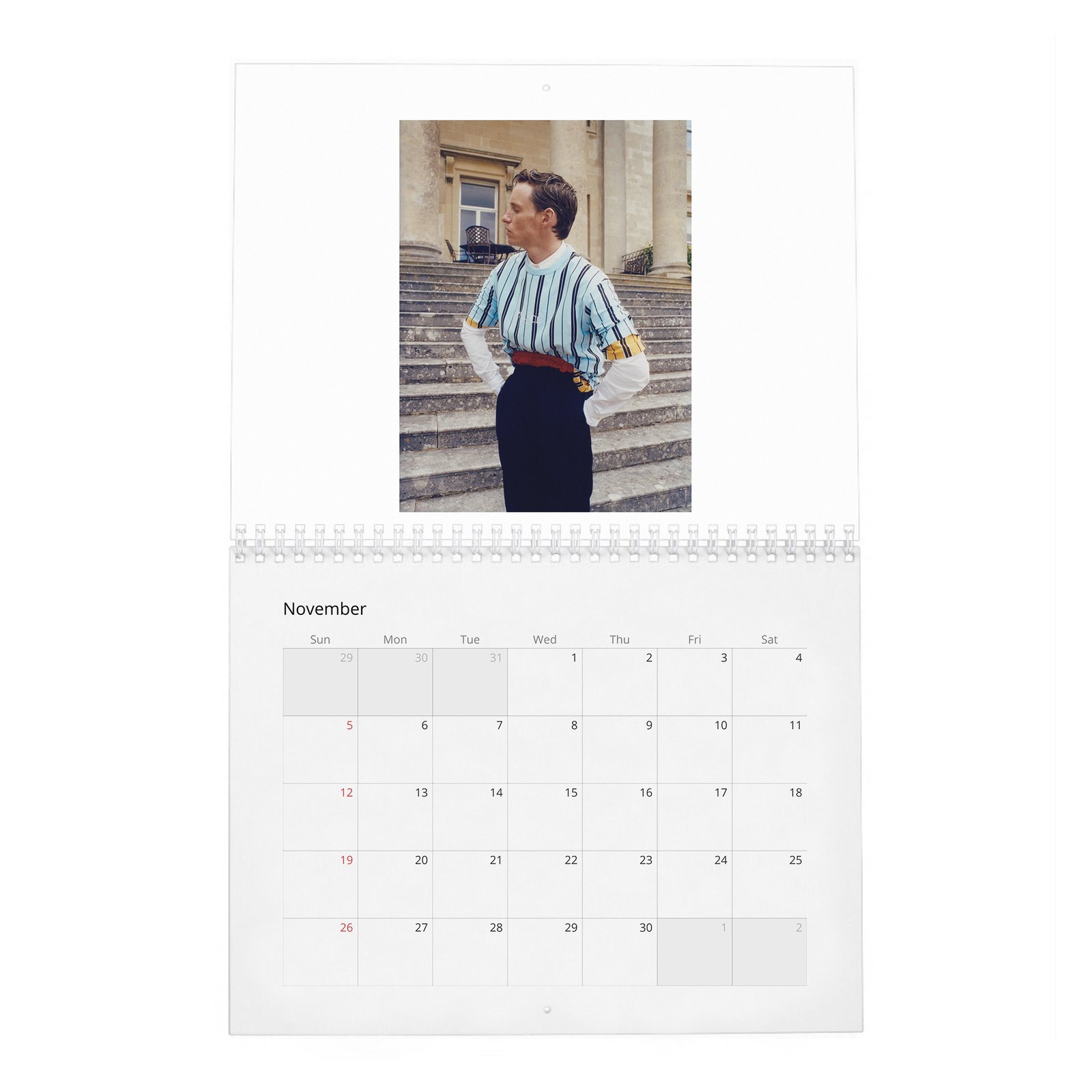 11 Eddie Redmayne - English Class 2027 Wall Calendar