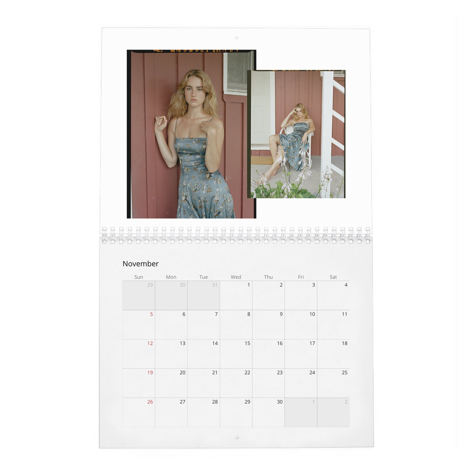 11 Grace Van Patten - Laterals 2027 Wall Calendar