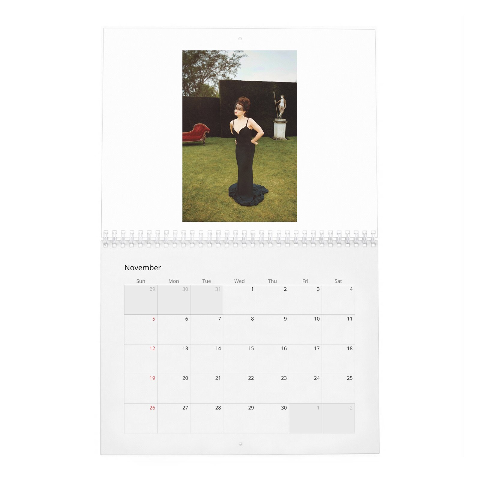 11 Helena Bonham Carter - Queen Of Wonderland 2027 Wall Calendar