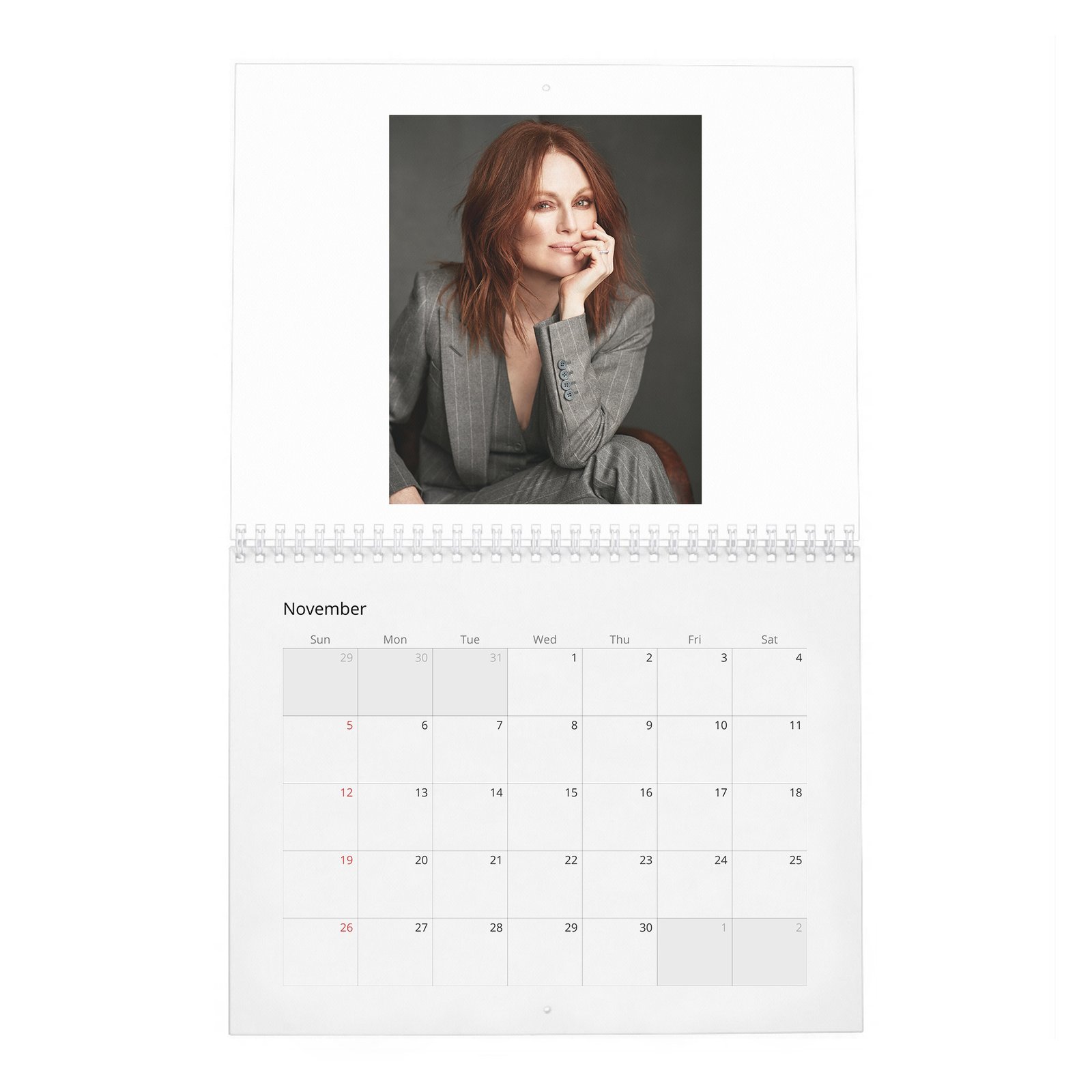 11 Julianne Moore - A Singular Woman 2027 Wall Calendar