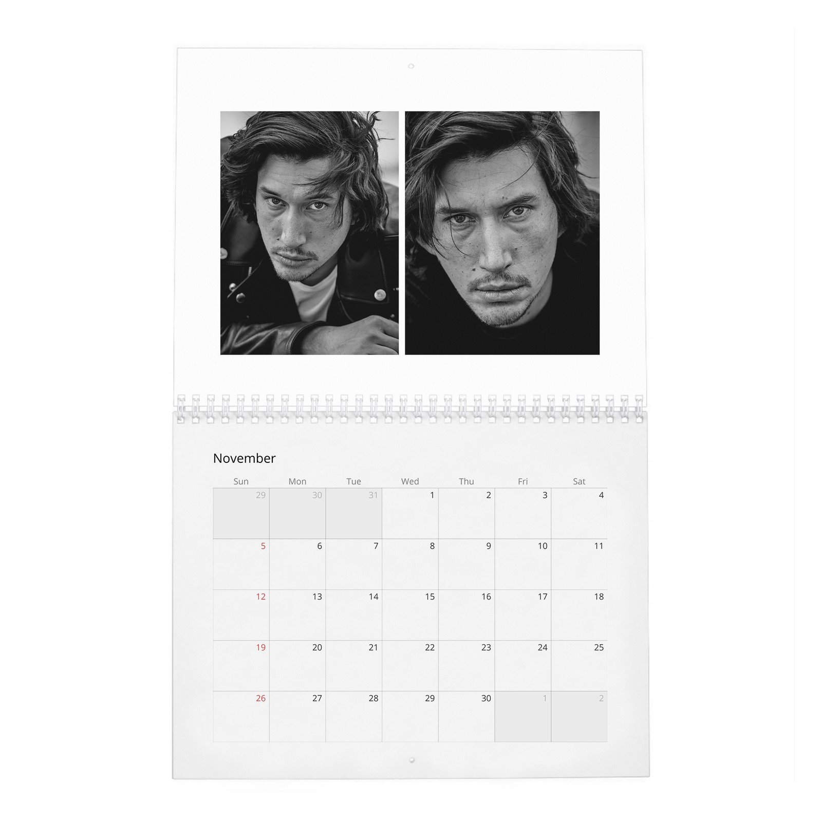 Adam Driver - The Millenial Darth Vader 2027 Wall Calendar