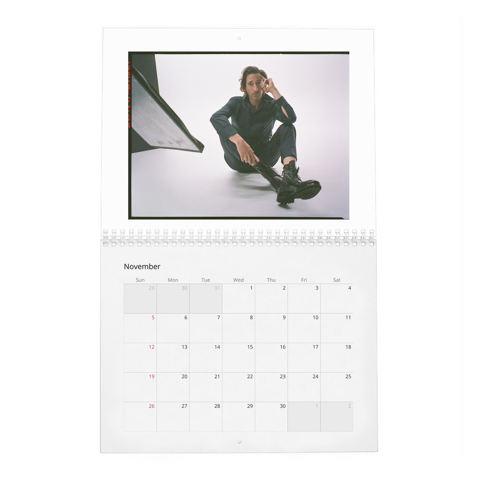 11 Adrien Brody - The Amazing Adrian 2027 Wall Calendar