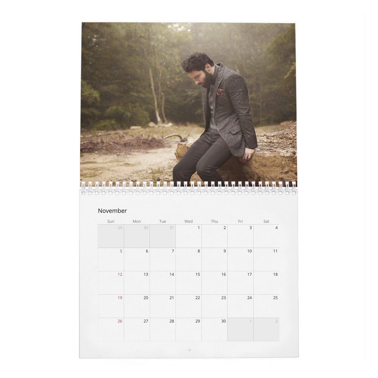 11 Aidan Turner - Encore 2027 Wall Calendar