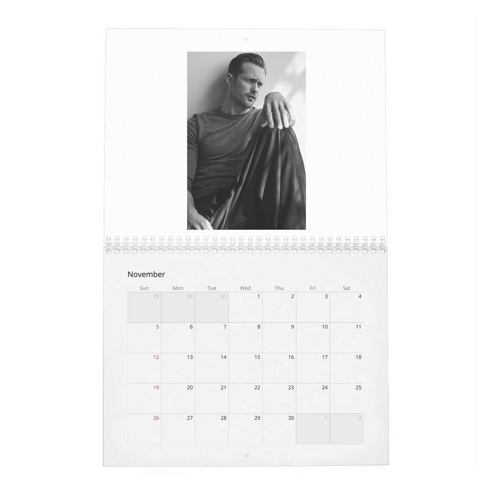 11 Alexander Skarsgard - Scenes 2027 Wall Calendar